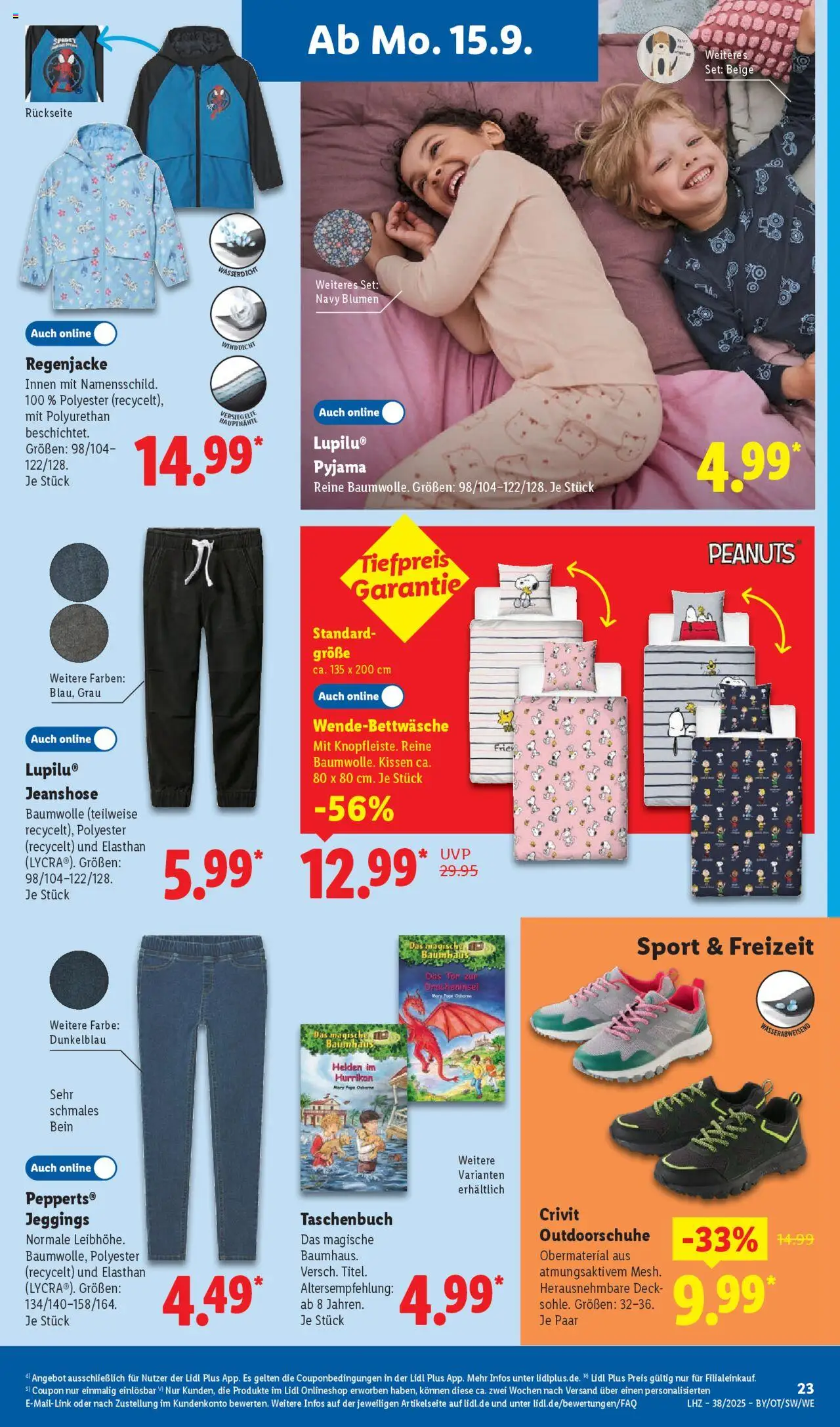 Lidl Prospekt Grimma – gültig ab 15.09.2025 | Seite: 37 | Produkte: Kissen, Osborne, Blumen, Pyjama