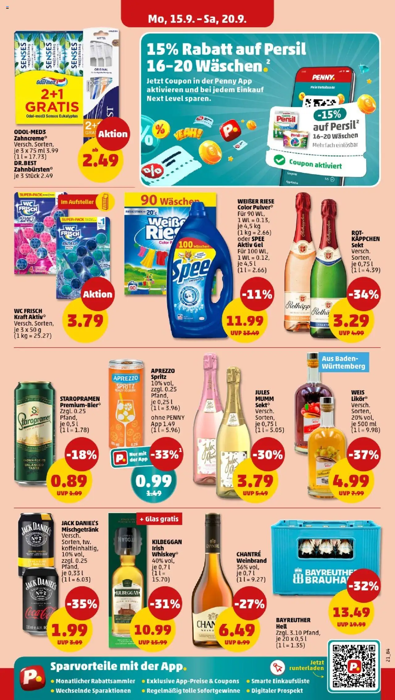 Penny - Baden-Württemberg – gültig ab 15.09.2025 | Seite: 21 | Produkte: Spee, Chantré, Limette, Persil