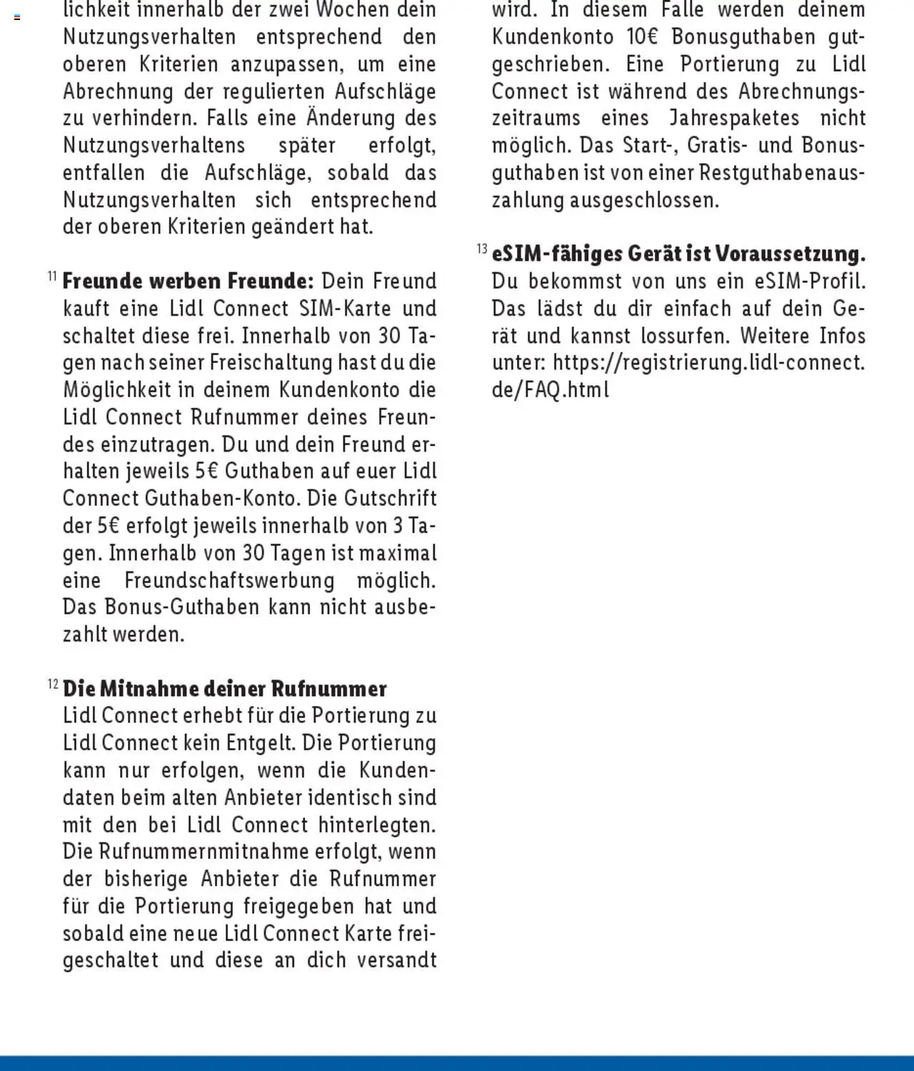 Lidl Tarifübersicht – gültig ab 01.01.2025 | Seite: 18