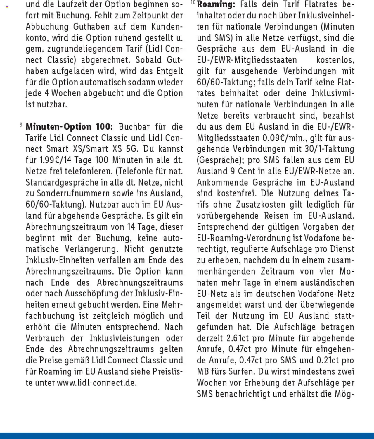 Lidl Tarifübersicht – gültig ab 01.01.2025 | Seite: 17