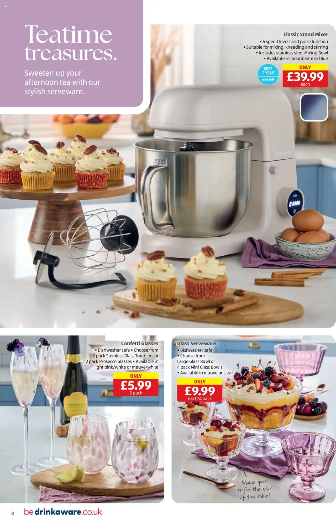  | Page: 8 | Products: Prosecco, Glasses, Dishwasher, Bowl