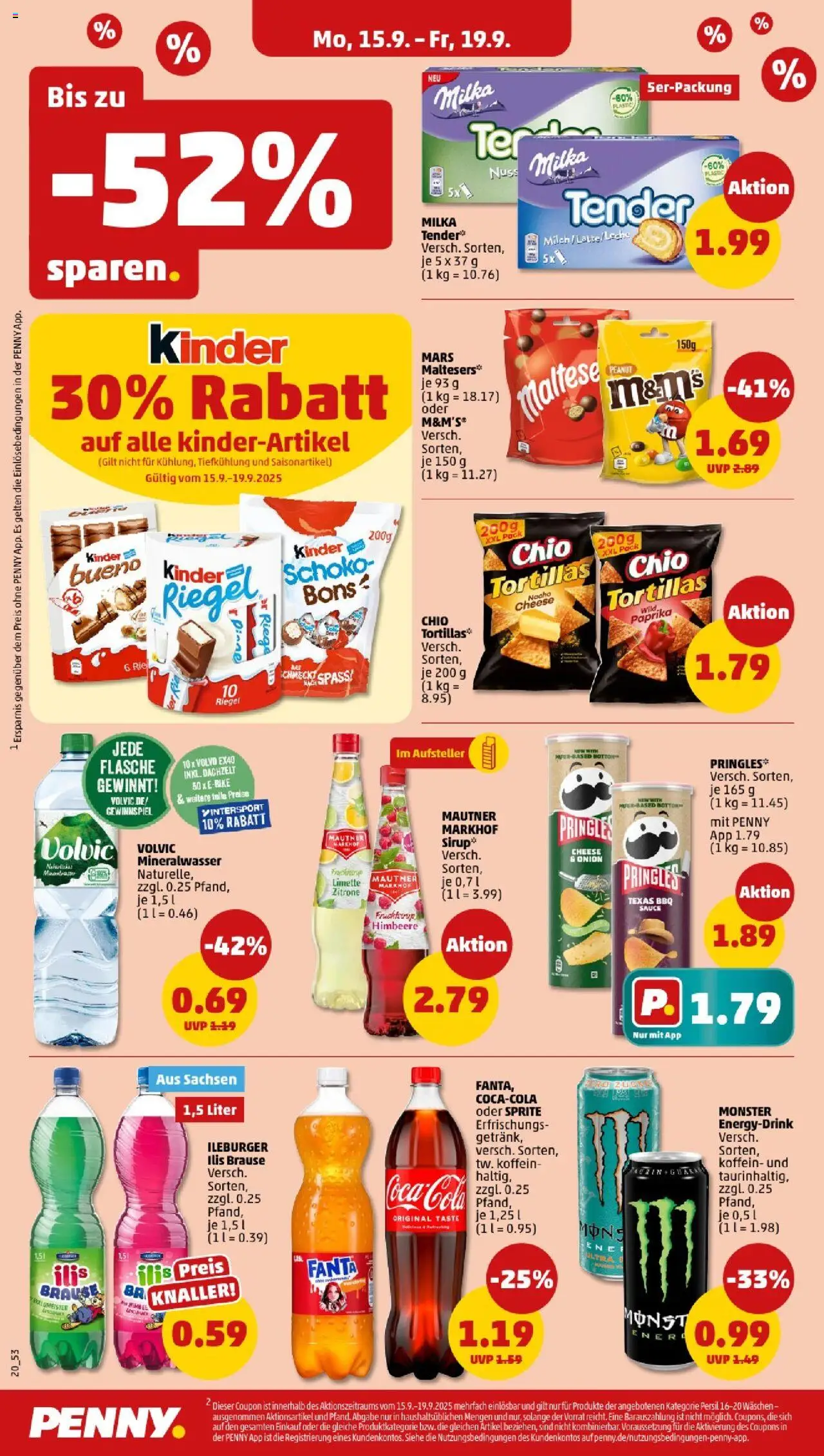 Penny - Thüringen – gültig ab 15.09.2025 | Seite: 20 | Produkte: Milka, Mars, Volvic, Persil