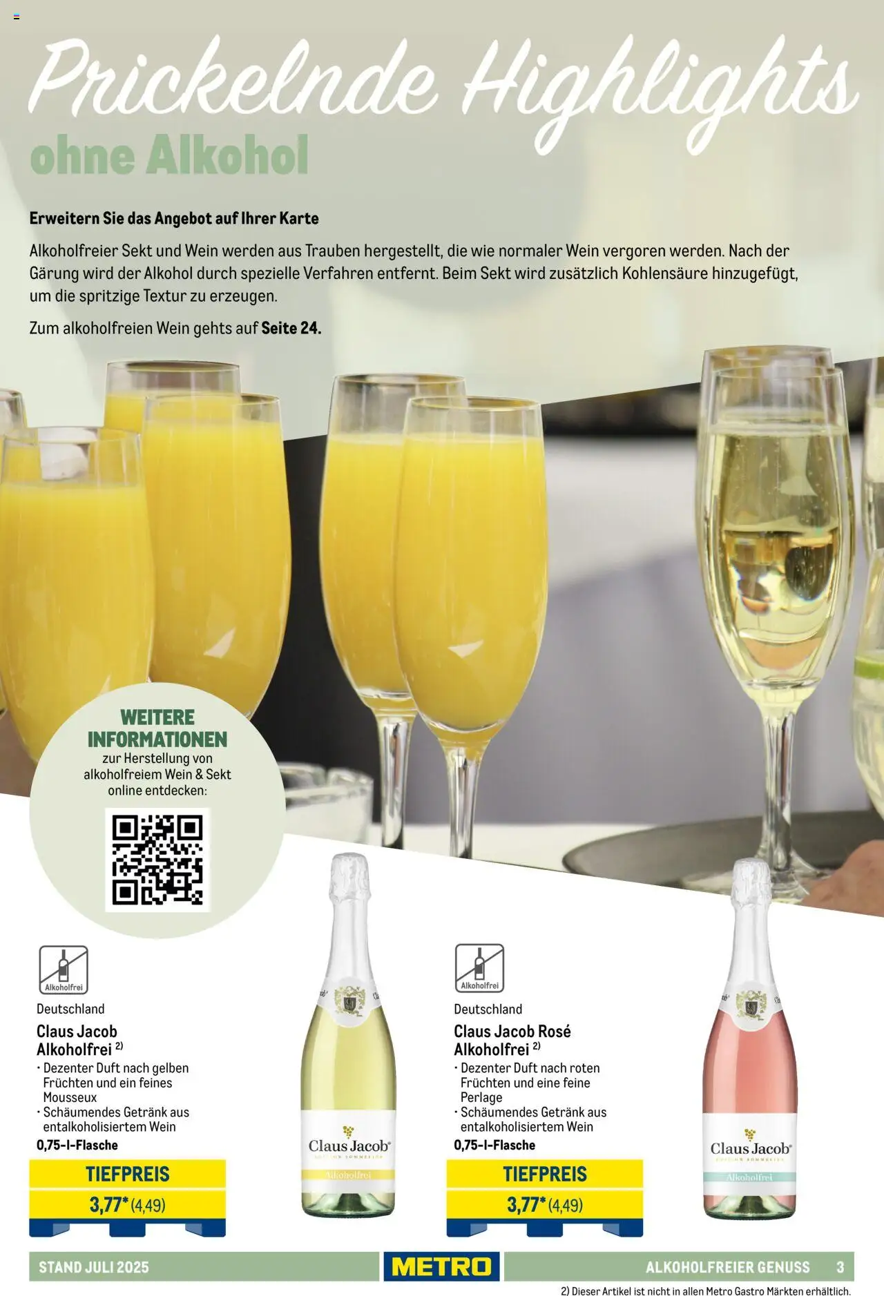 Metro - Hauswein Katalog – gültig ab 01.07.2025 | Seite: 3 | Produkte: Trauben, Sekt, Duft, Wein