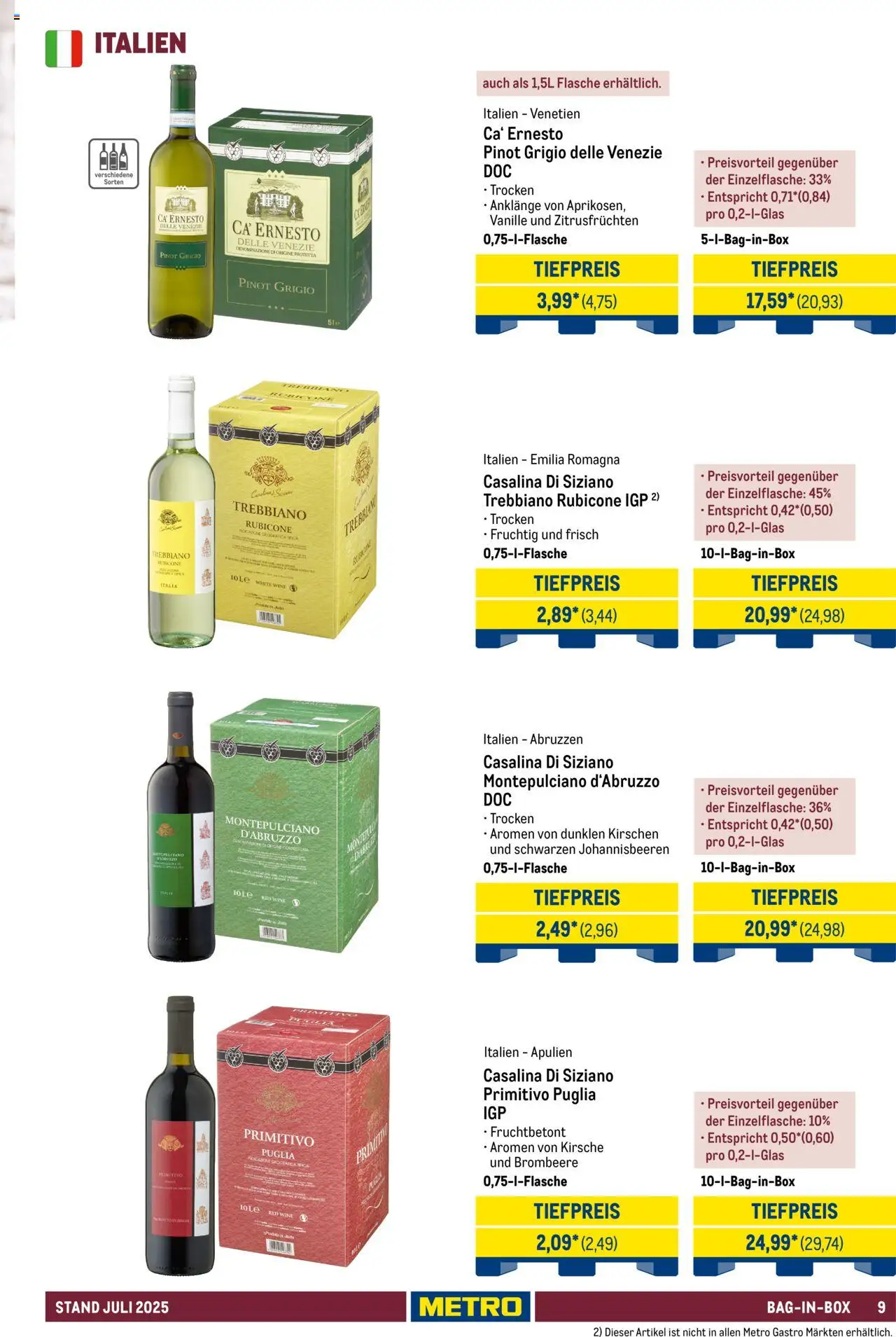 Metro - Hauswein Katalog – gültig ab 01.07.2025 | Seite: 9 | Produkte: Kirschen