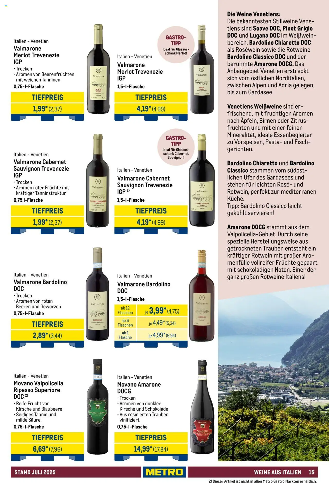 Metro - Hauswein Katalog – gültig ab 01.07.2025 | Seite: 15 | Produkte: Trauben, Rosewein, Fisch, Pasta