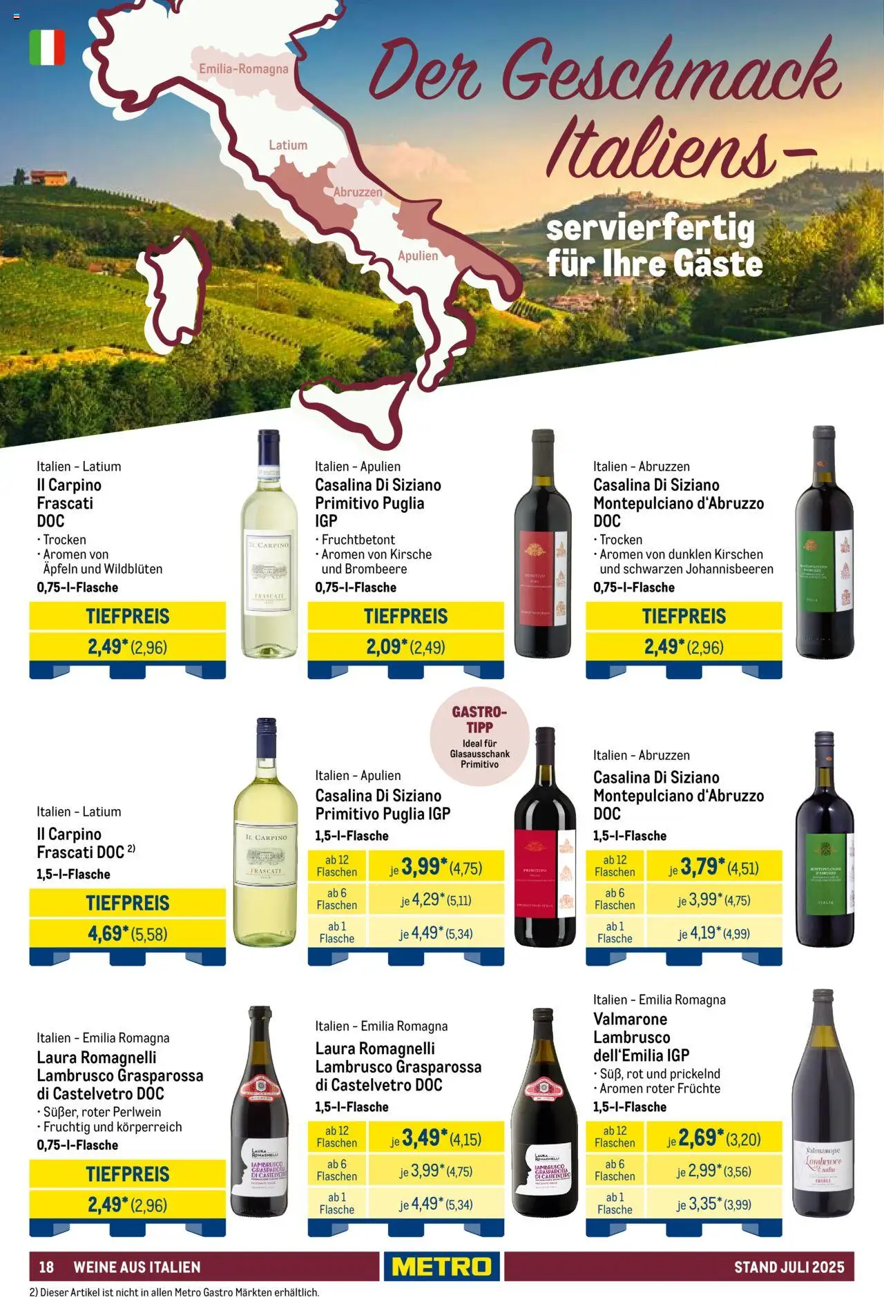 Metro - Hauswein Katalog – gültig ab 01.07.2025 | Seite: 18 | Produkte: Jura, Kirschen