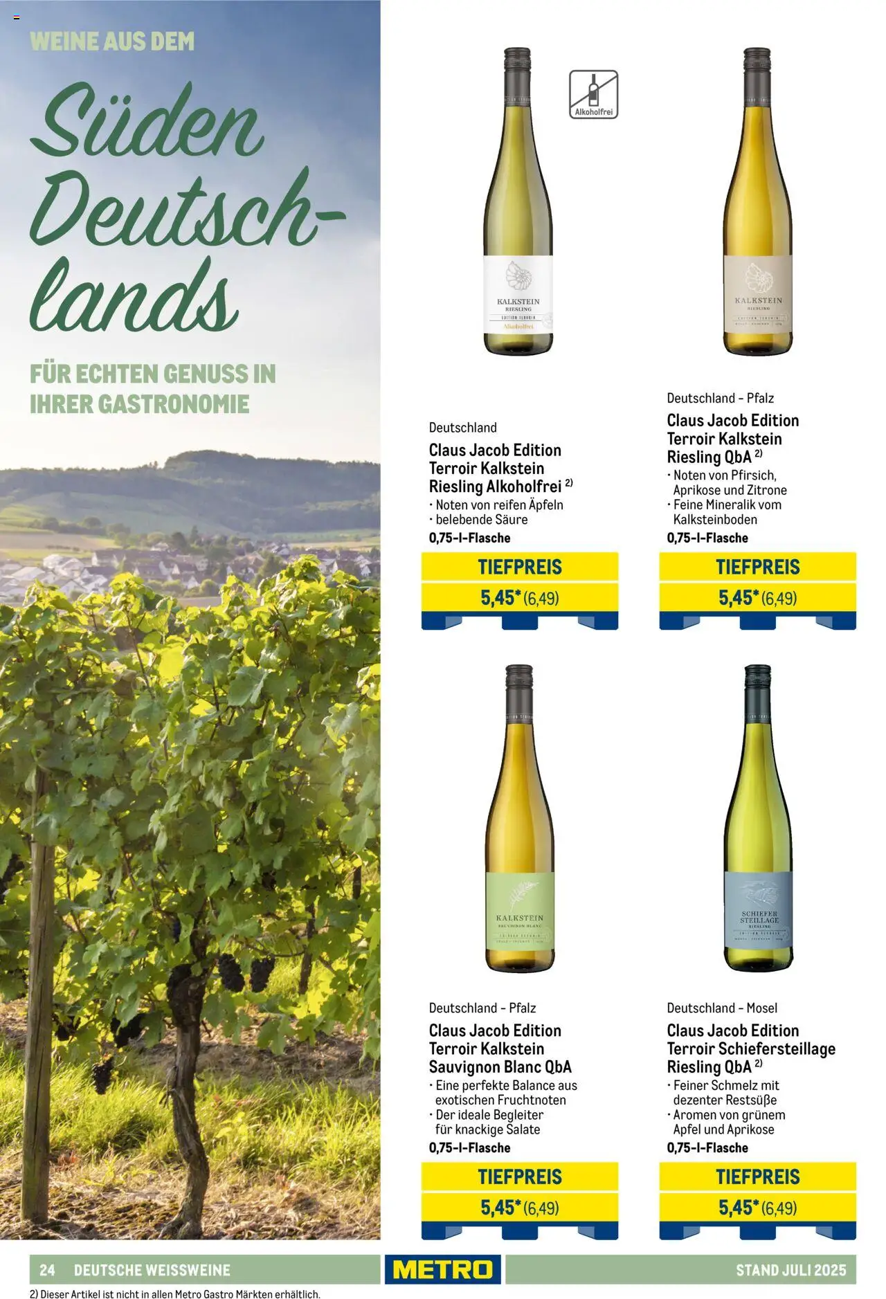 Metro - Hauswein Katalog – gültig ab 01.07.2025 | Seite: 24 | Produkte: Äpfel, Zitrone