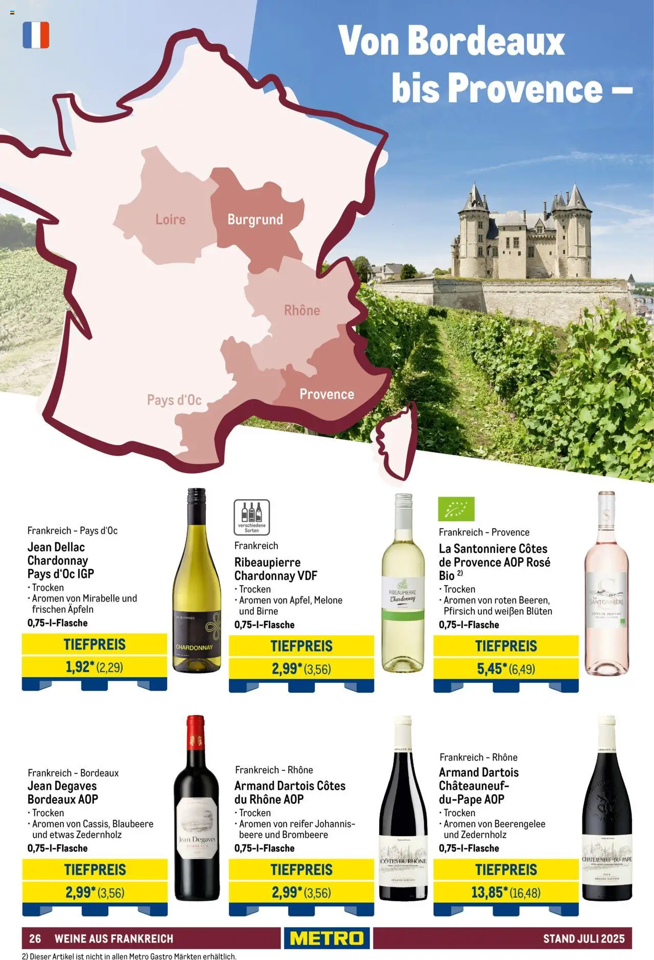 Metro - Hauswein Katalog – gültig ab 01.07.2025 | Seite: 26 | Produkte: Pfirsich, Birne, Melone