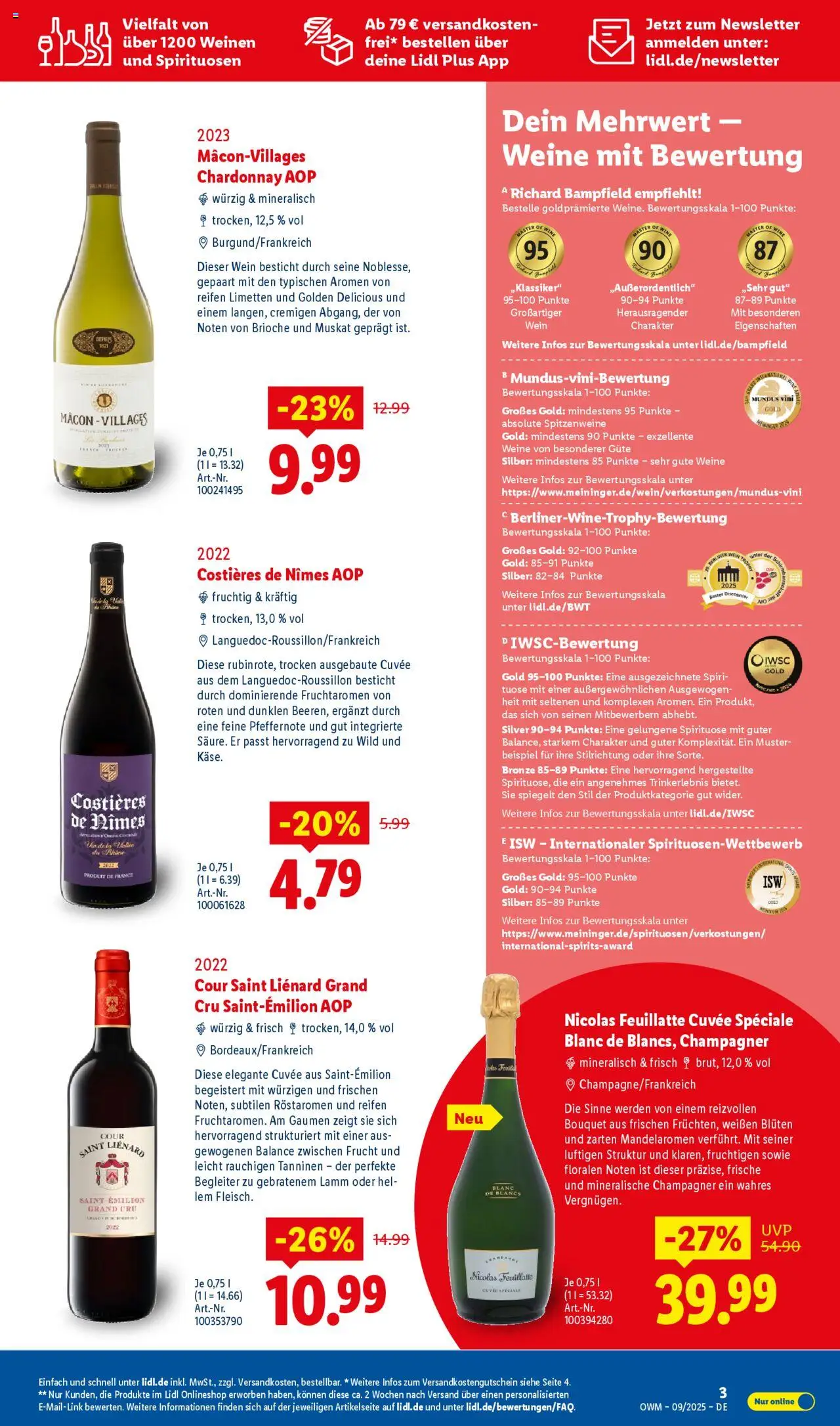 Lidl Wein & Spirituosen im Onlineshop – gültig ab 01.09.2025 | Seite: 3 | Produkte: Limetten, Wein