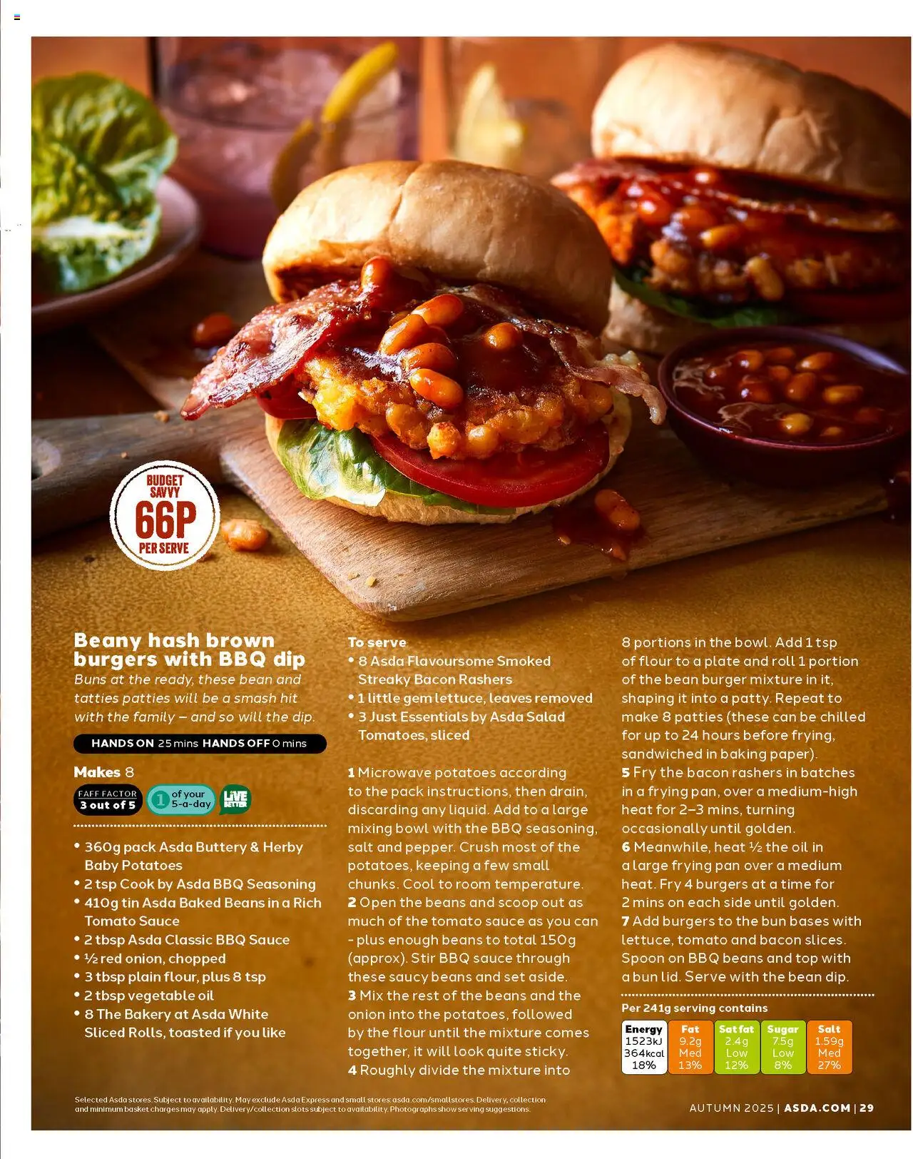  | Page: 29 | Products: Basket, Burger, Vegetable oil, Bacon