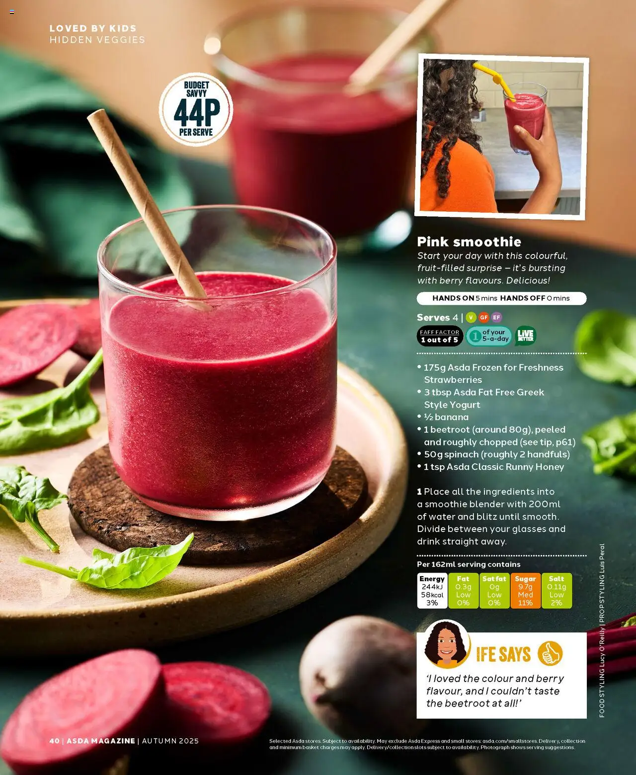  | Page: 40 | Products: Basket, Glasses, Papier carton, Spinach