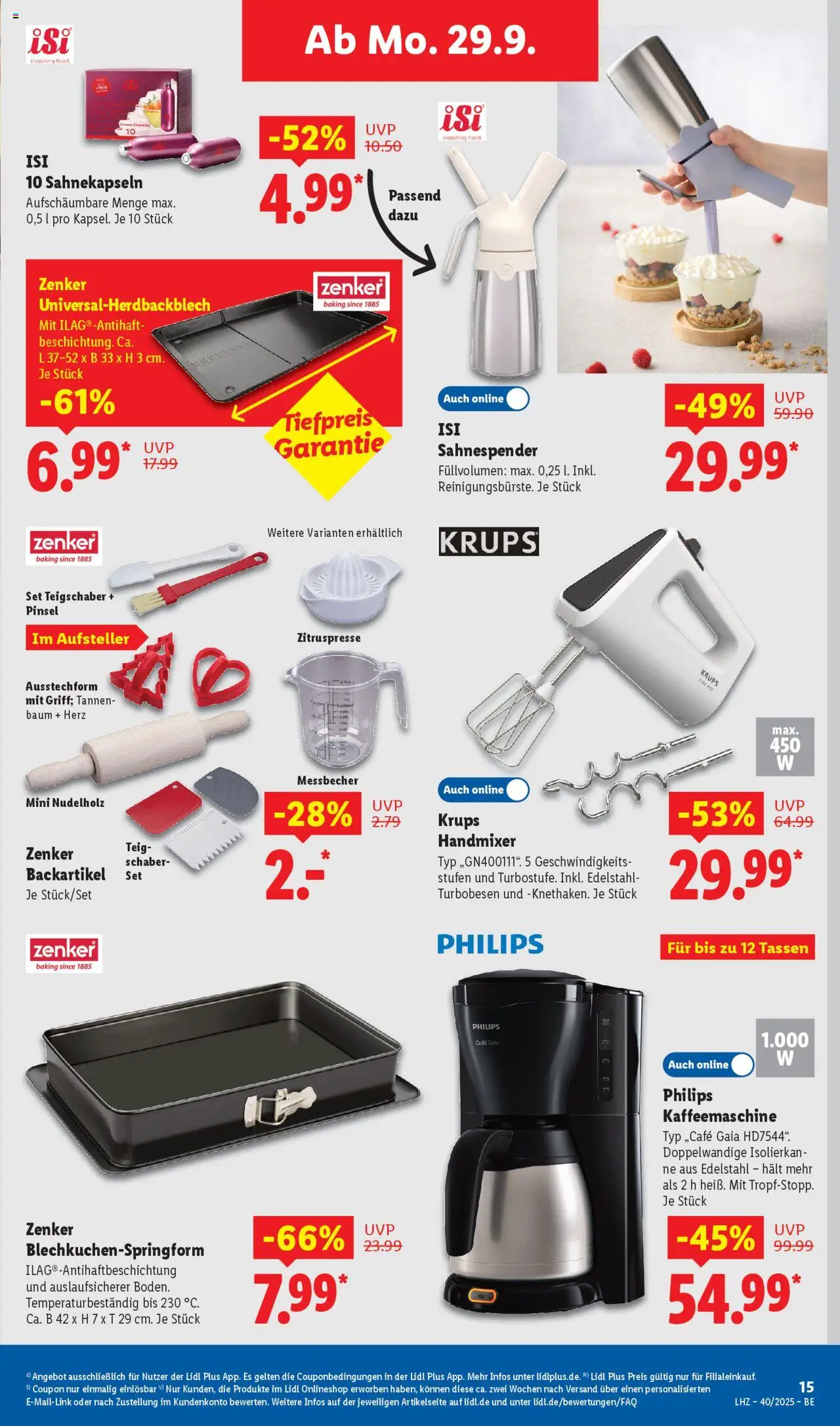 Lidl Prospekt Zossen – gültig ab 29.09.2025 | Seite: 7 | Produkte: Krups, Kaffeemaschine, Pinsel, Handmixer