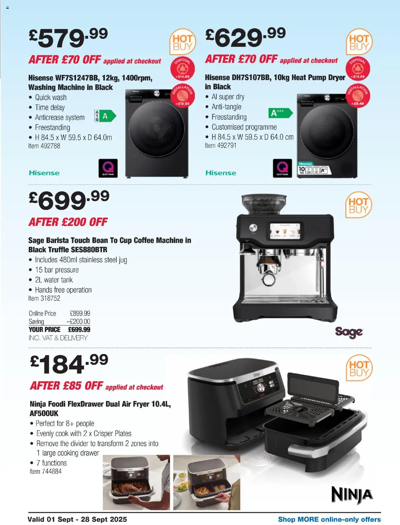  | Page: 25 | Products: Coffee, Washing machine, Dryer, Coffee machine