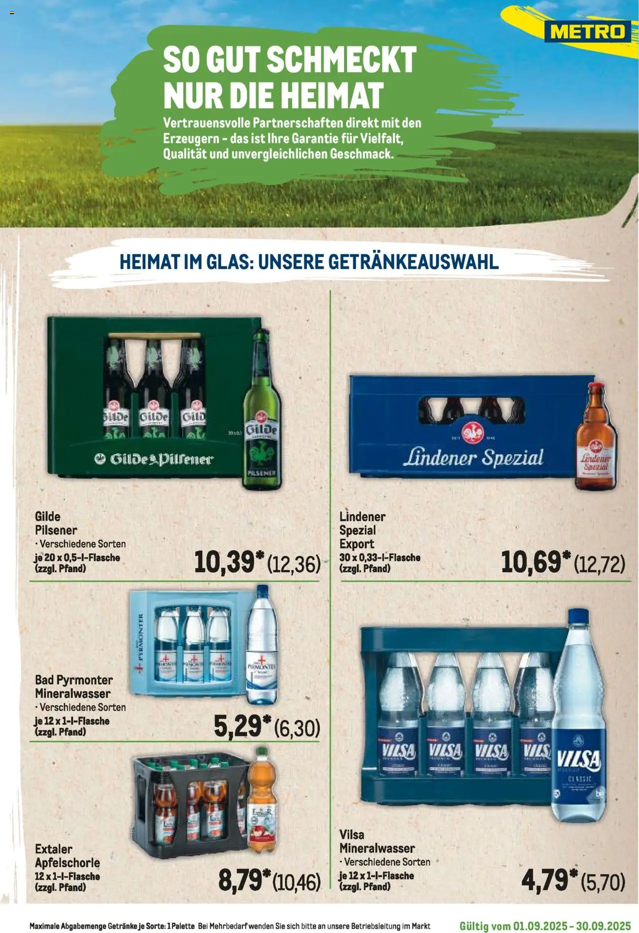 Metro Regionaler Flyer – gültig ab 01.09.2025 | Seite: 17 | Produkte: Bad, Mineralwasser