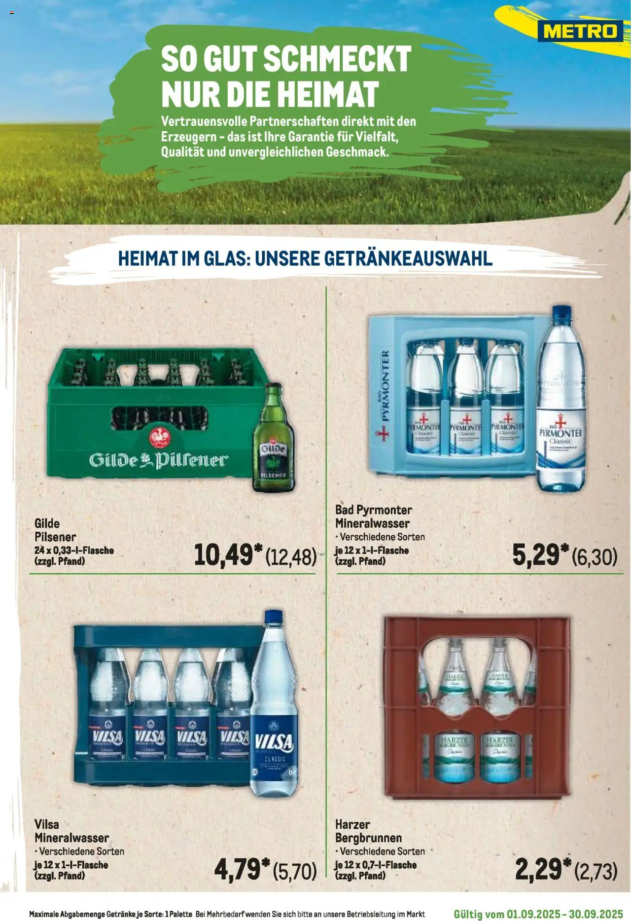 Metro Regionaler Flyer – gültig ab 01.09.2025 | Seite: 29 | Produkte: Bad, Mineralwasser