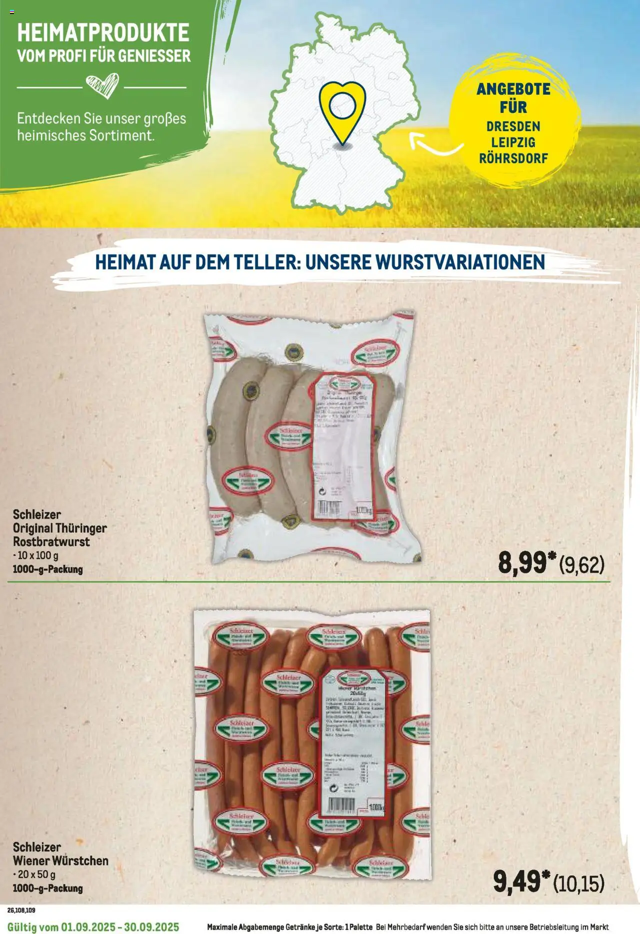 Metro Regionaler Flyer – gültig ab 01.09.2025 | Seite: 84 | Produkte: Wiener wurstchen