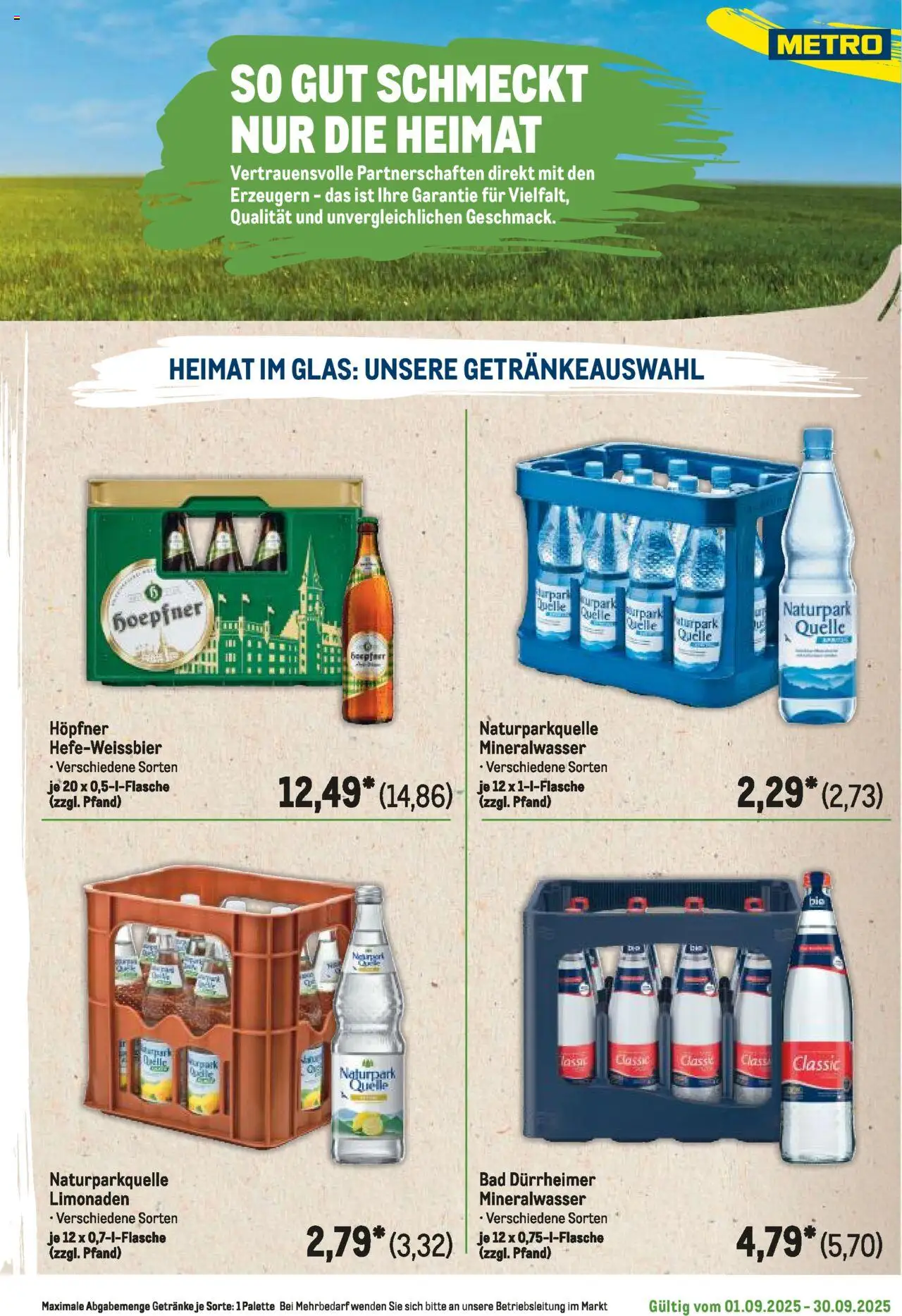 Metro Regionaler Flyer – gültig ab 01.09.2025 | Seite: 91 | Produkte: Bad, Mineralwasser