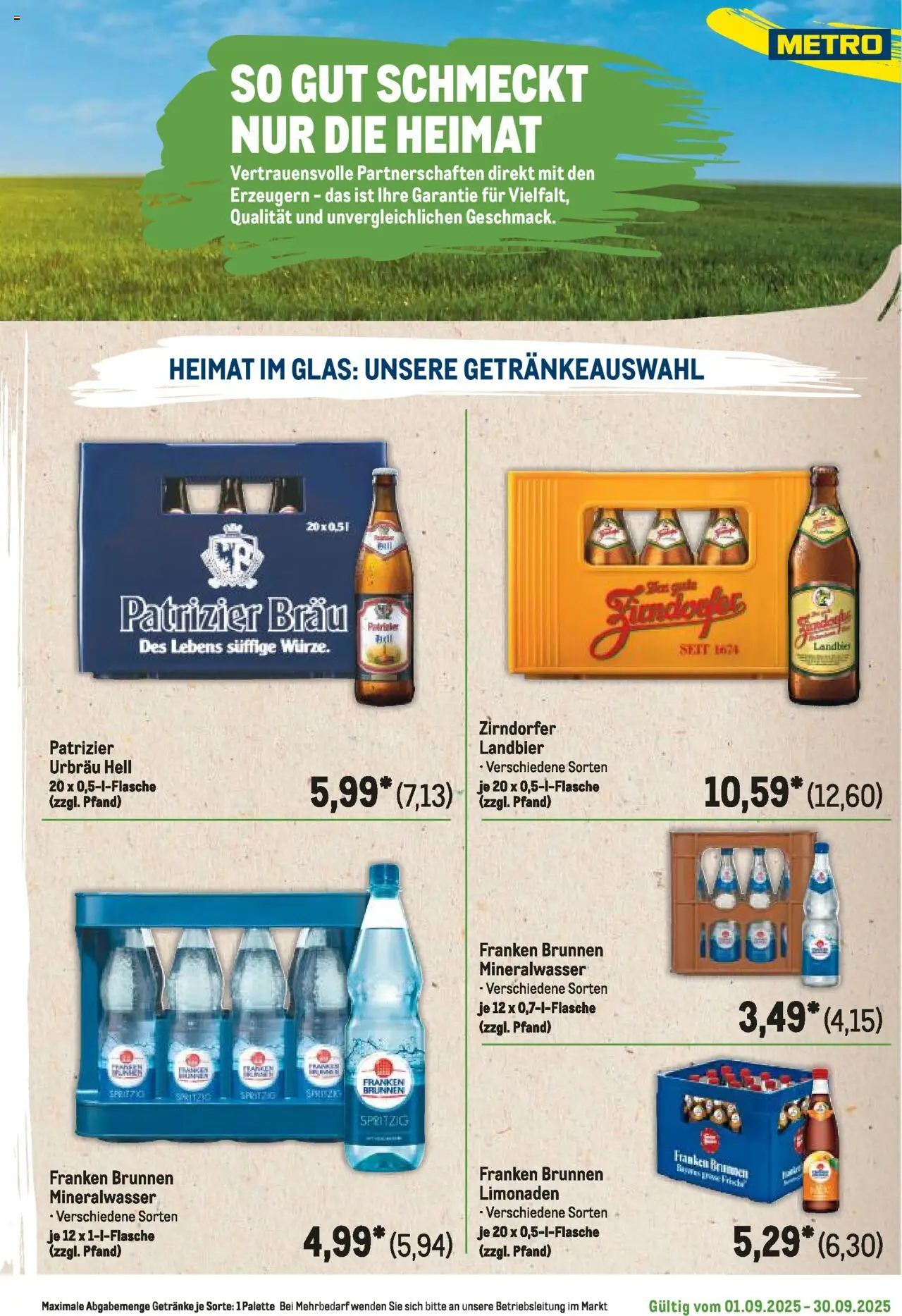 Metro Regionaler Flyer – gültig ab 01.09.2025 | Seite: 109 | Produkte: Mineralwasser
