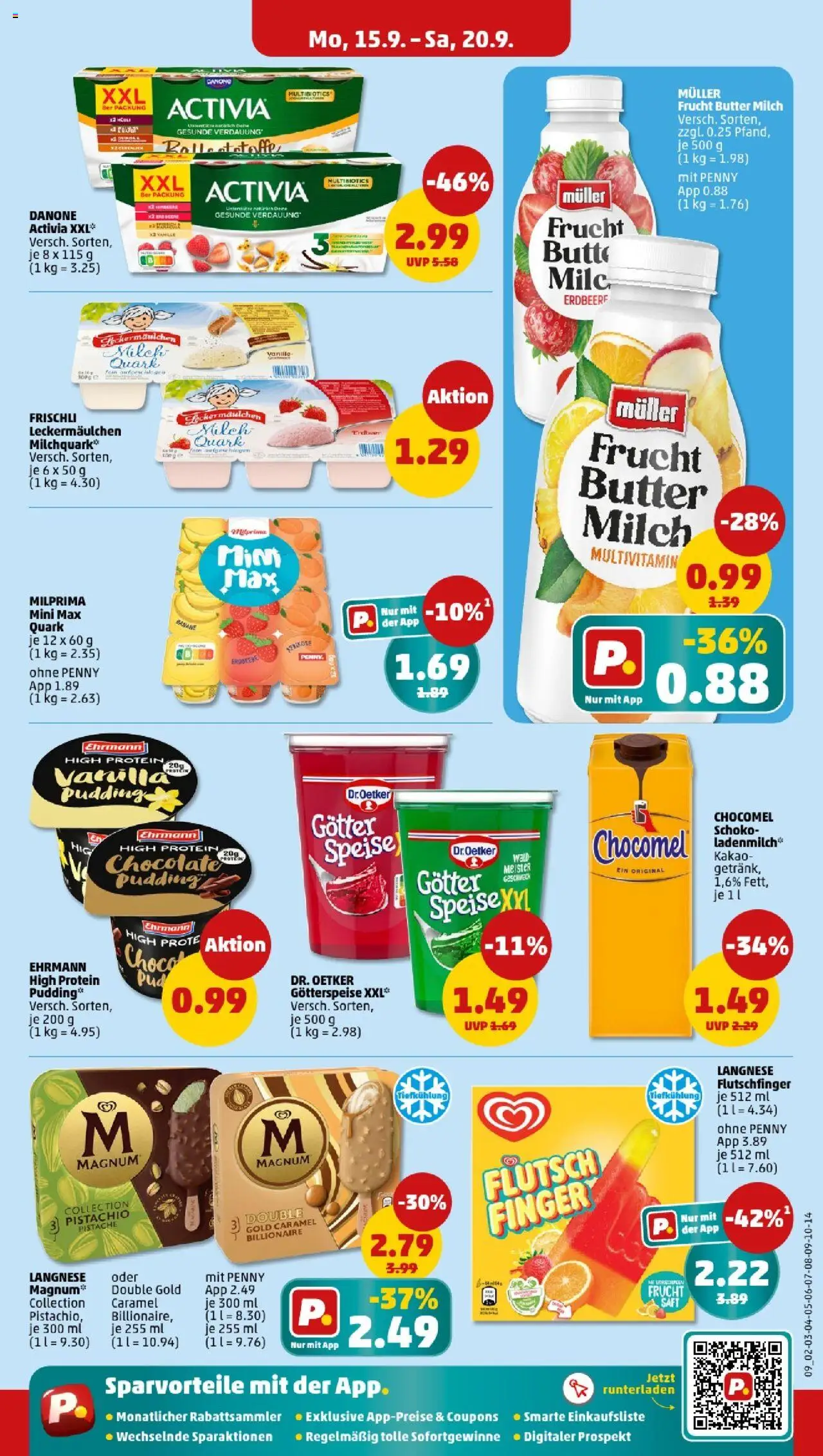 Penny - Nordrhein - Westfalen – gültig ab 15.09.2025 | Seite: 9 | Produkte: Quark, Butter, Chocomel, Saft