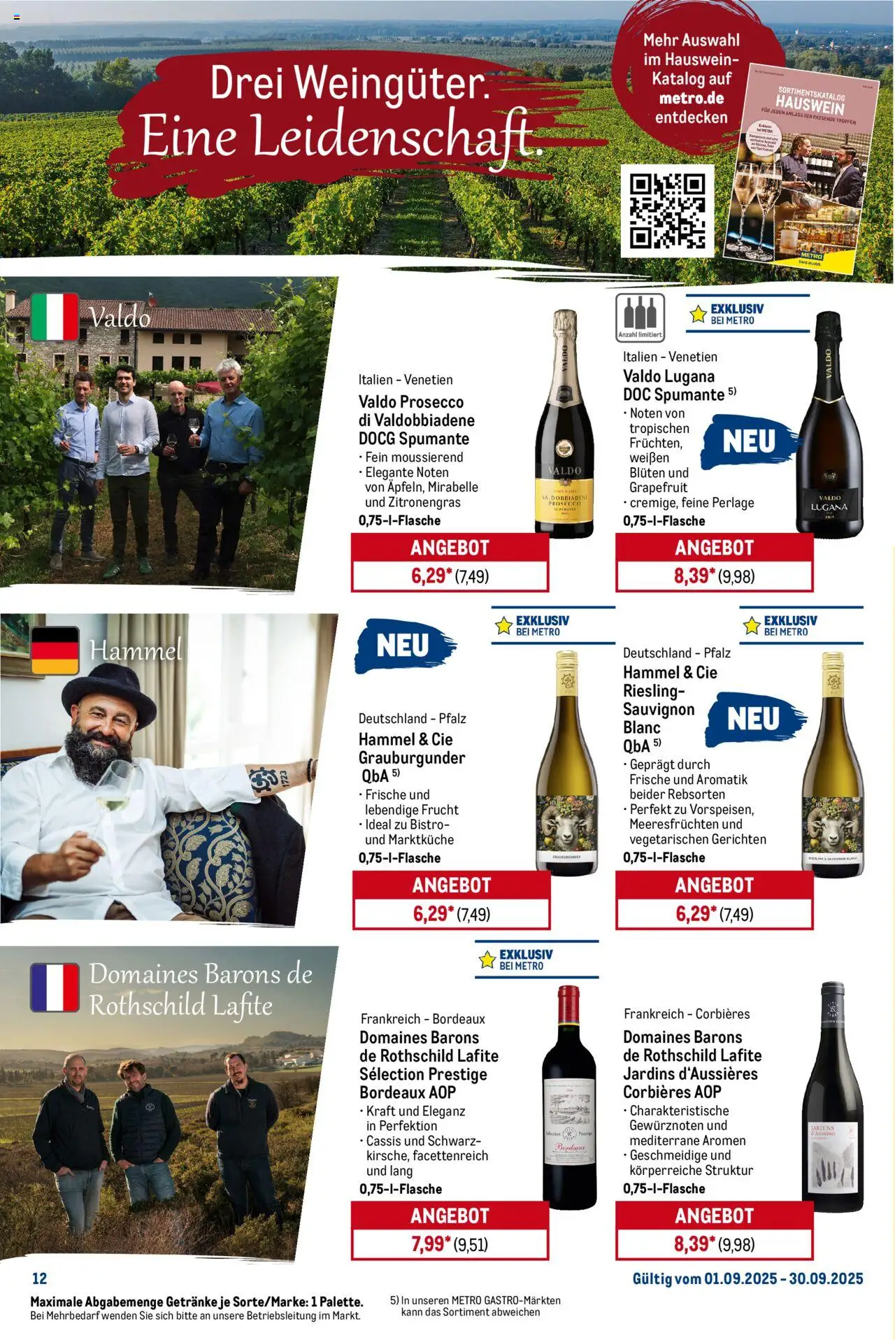Metro Monats-Menü – gültig ab 01.09.2025 | Seite: 12 | Produkte: Zitronengras, Grapefruit, Prosecco