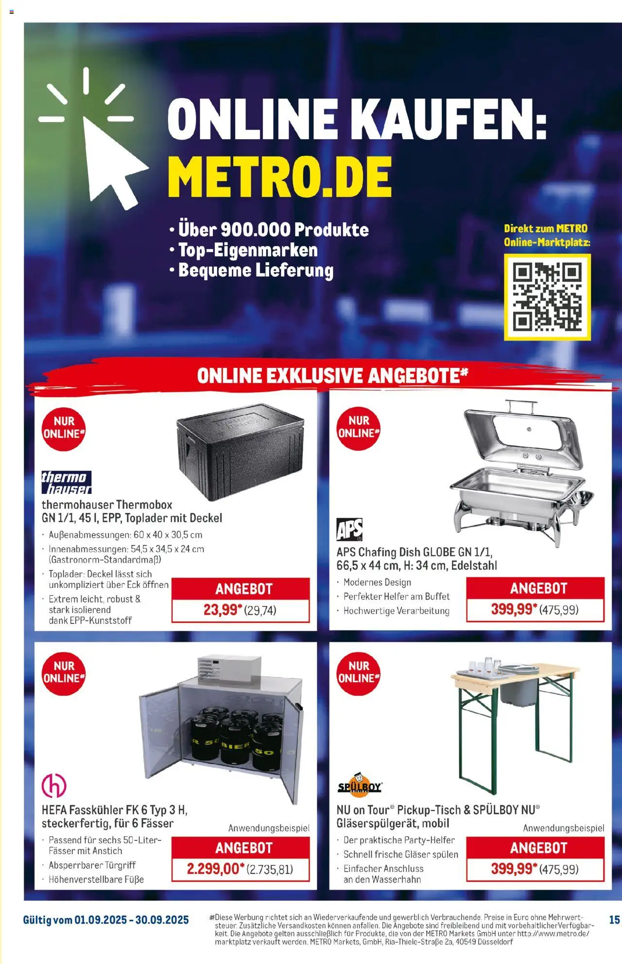 Metro Monats-Menü – gültig ab 01.09.2025 | Seite: 15 | Produkte: Toplader