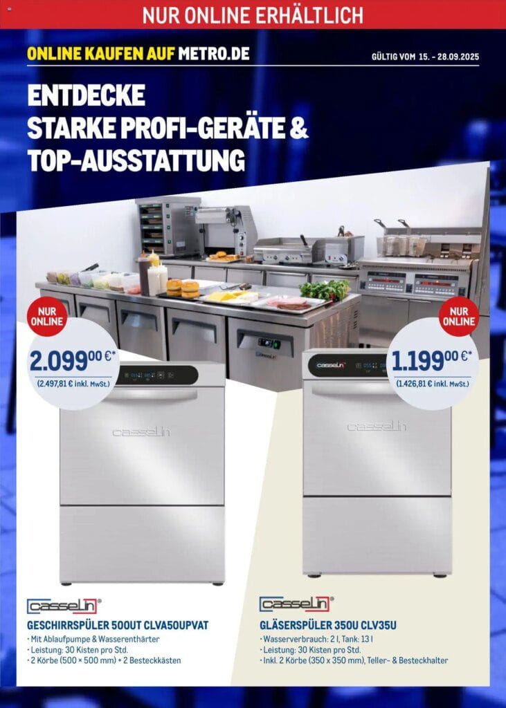 Metro Online: Casselin-Angebote (ab 15.09.2025) zum Blättern