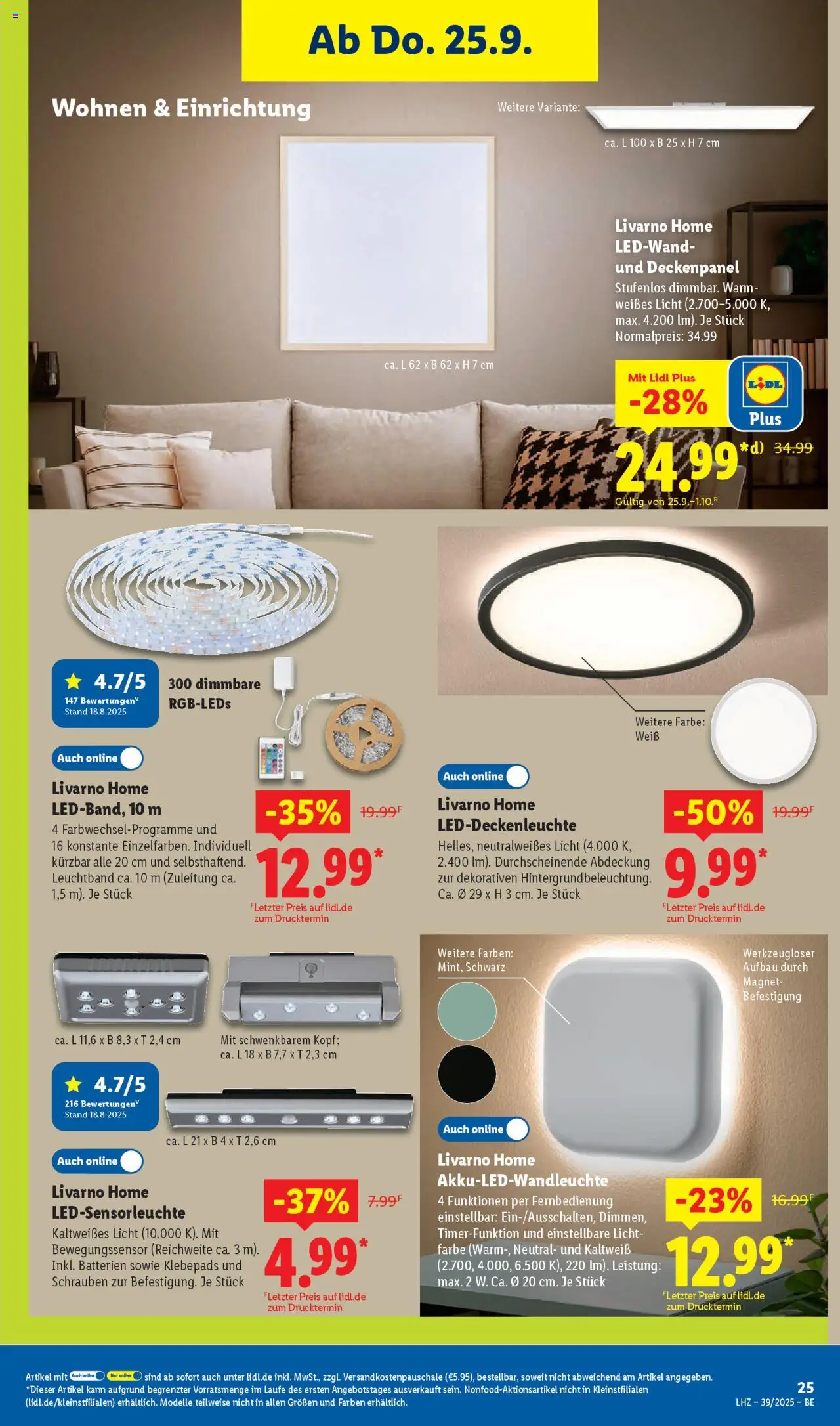 Lidl Prospekt Zossen – gültig ab 22.09.2025 | Seite: 35 | Produkte: Batterien