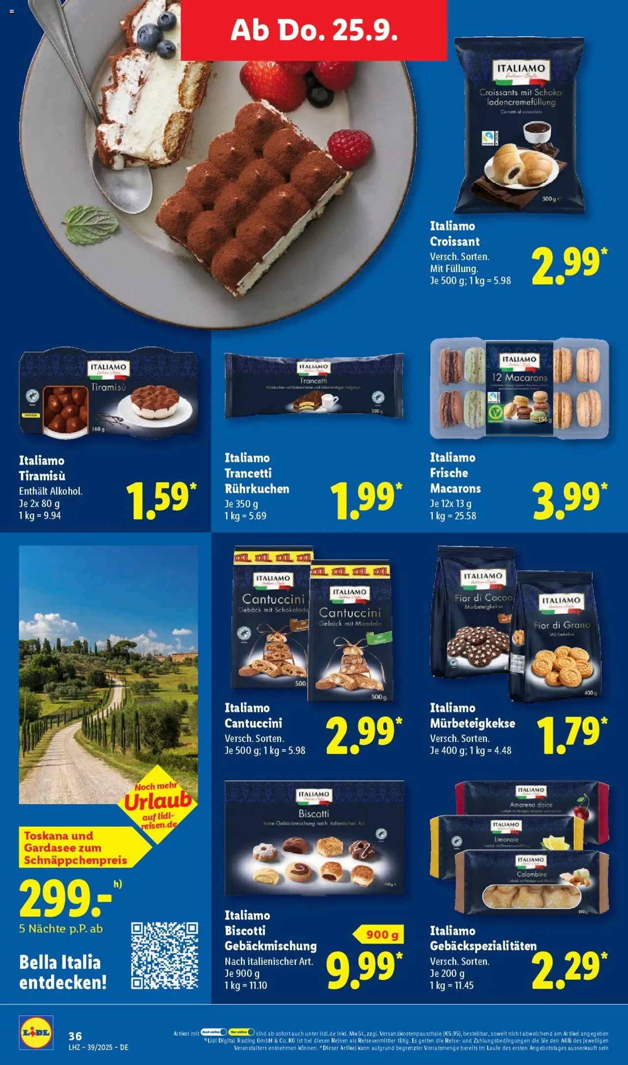 Lidl Prospekt Zossen – gültig ab 22.09.2025 | Seite: 48 | Produkte: Schokolade, Mandeln, Croissant