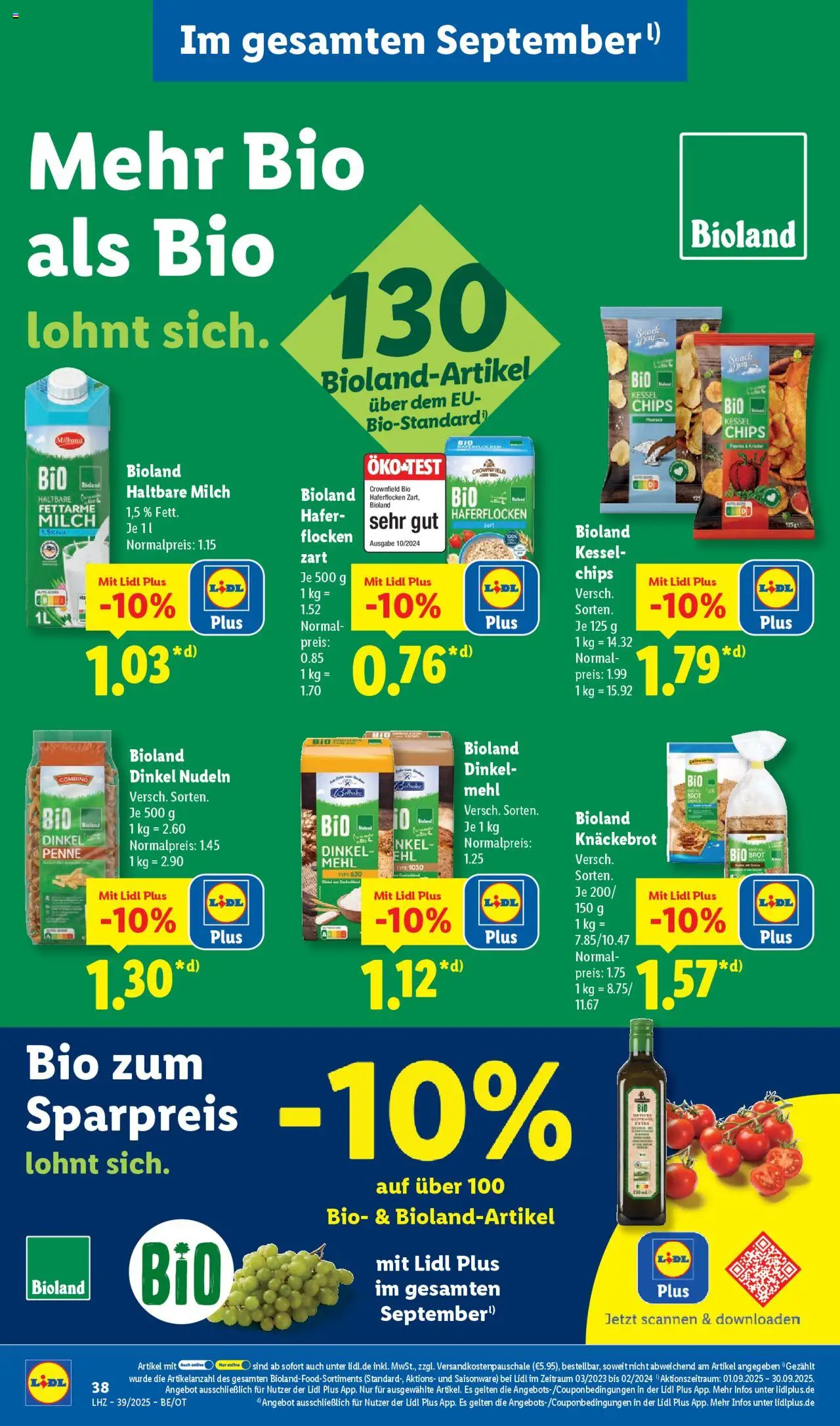Lidl Prospekt Zossen – gültig ab 22.09.2025 | Seite: 54 | Produkte: Milch, Haltbare milch, Chips, Flocken