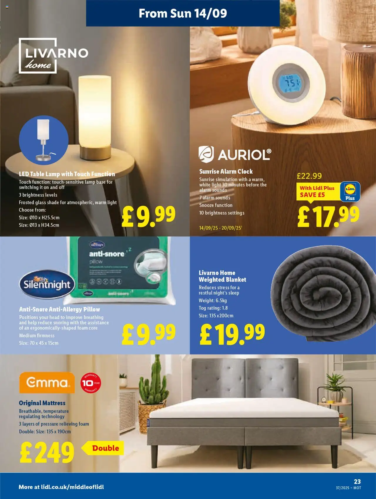  | Page: 25 | Products: Lamp, Mattress, Pillow, Blanket