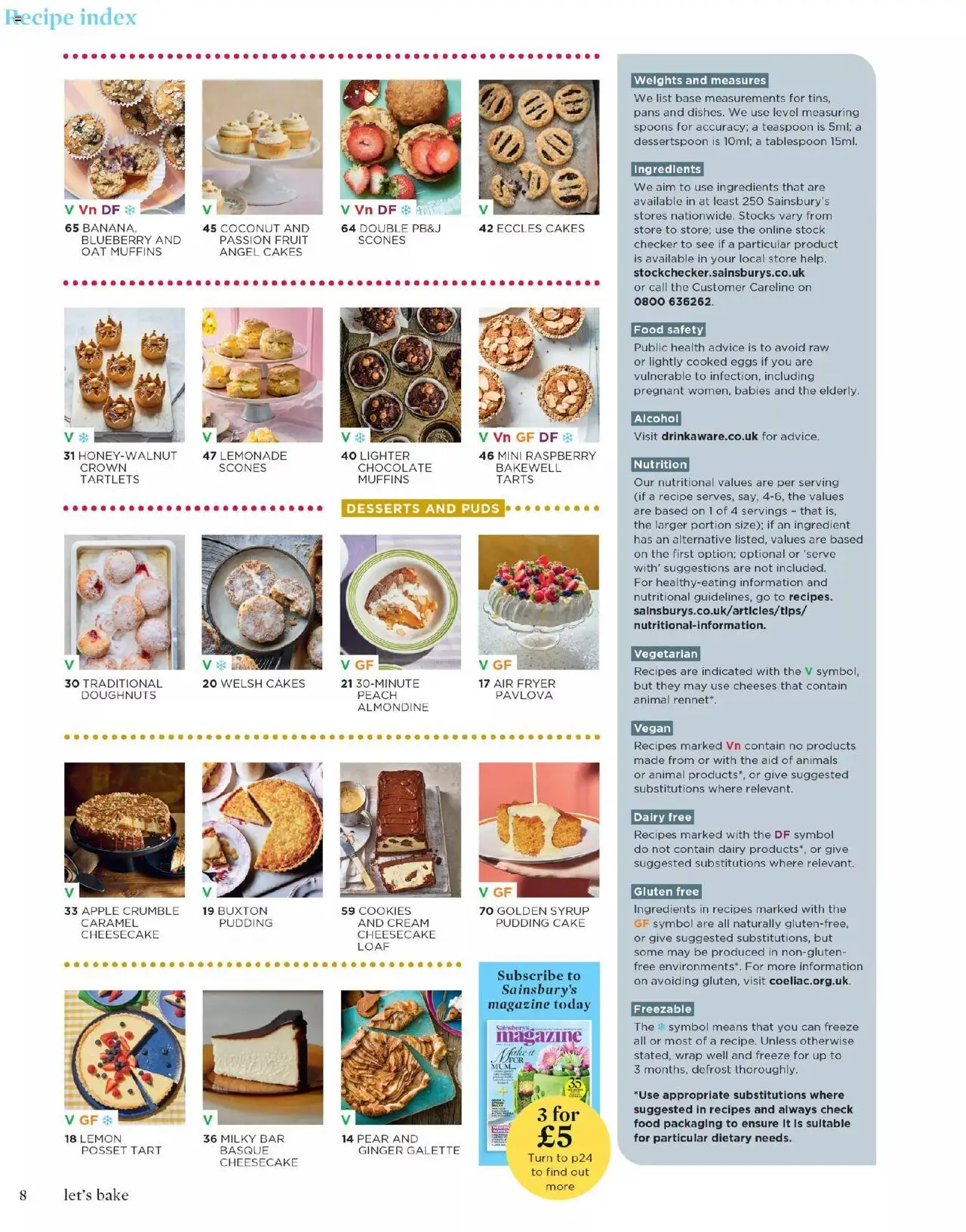  | Page: 8 | Products: Eggs, Apple, Pudding, Blueberry