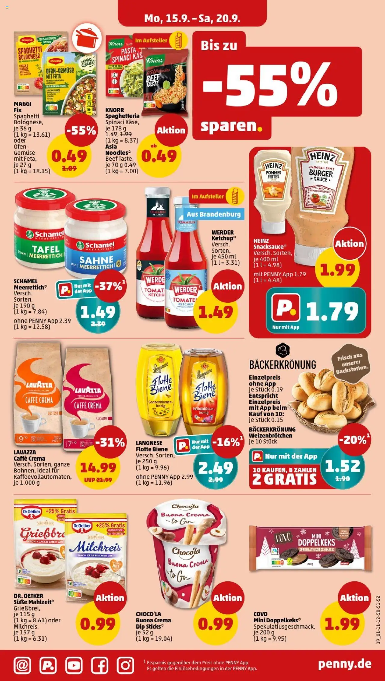 Penny - Berlin – gültig ab 15.09.2025 | Seite: 19 | Produkte: Ofen, Pommes, Pasta, Ketchup