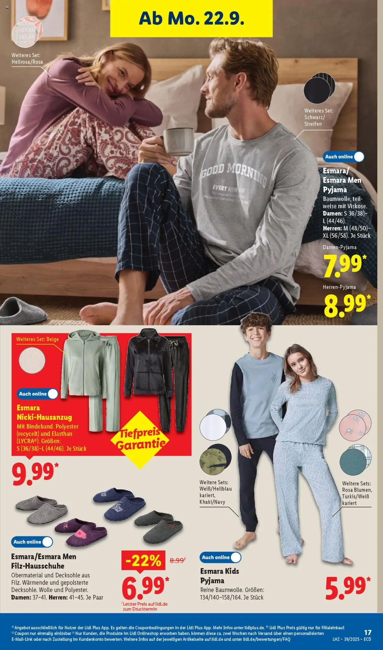 Lidl Prospekt 	 – gültig ab 22.09.2025 | Seite: 25 | Produkte: Pyjama