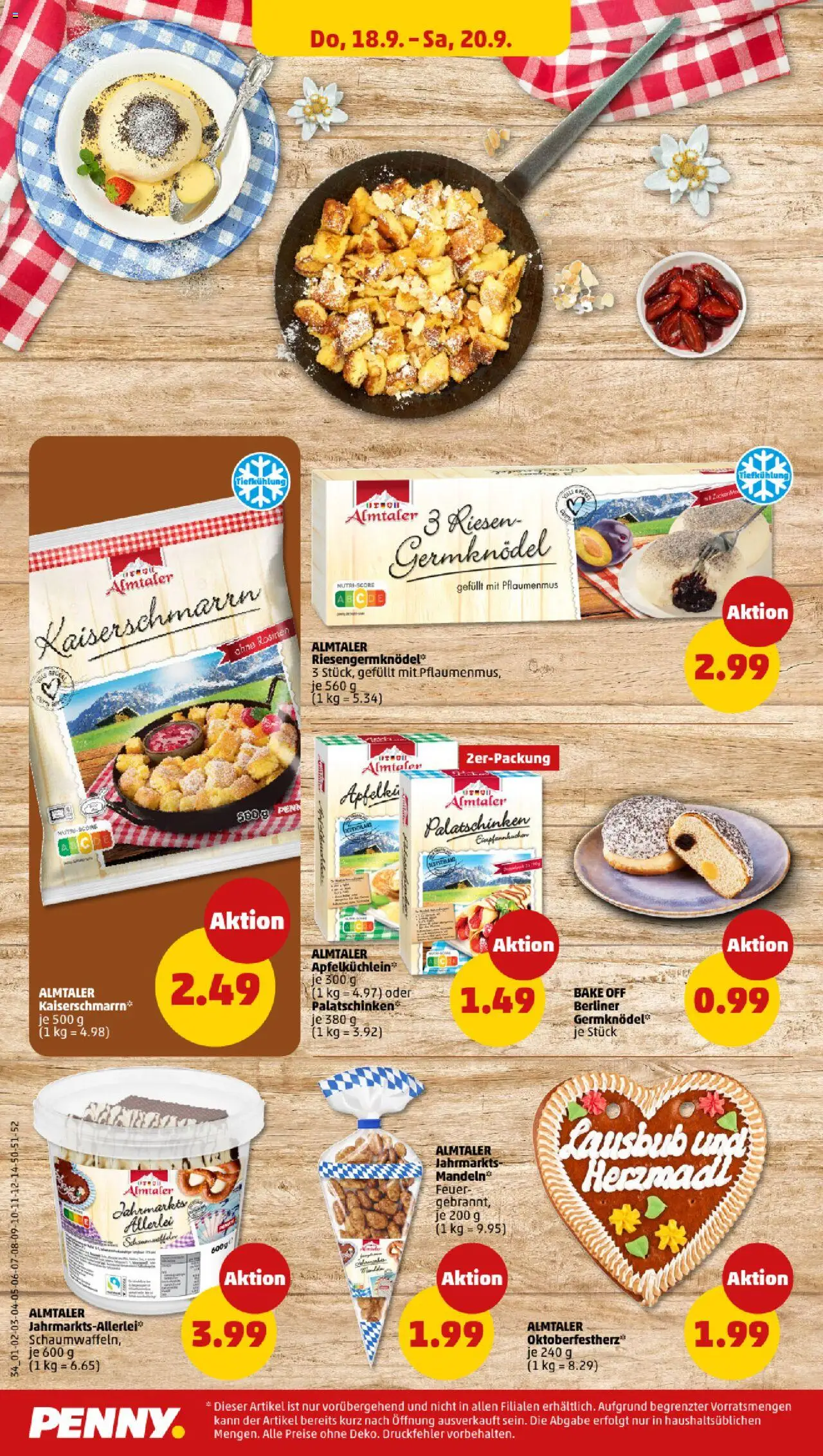 Penny Prospekt 	 – gültig ab 15.09.2025 | Seite: 36 | Produkte: Berliner, Rosinen, Zucker