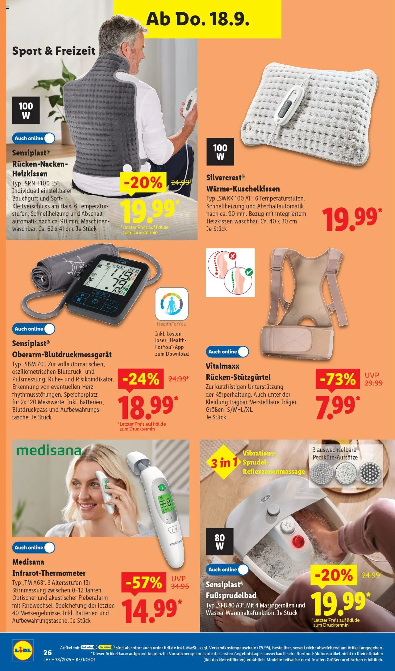 Lidl Prospekt Zossen	 – gültig ab 15.09.2025 | Seite: 22 | Produkte: Batterien, Heizkissen
