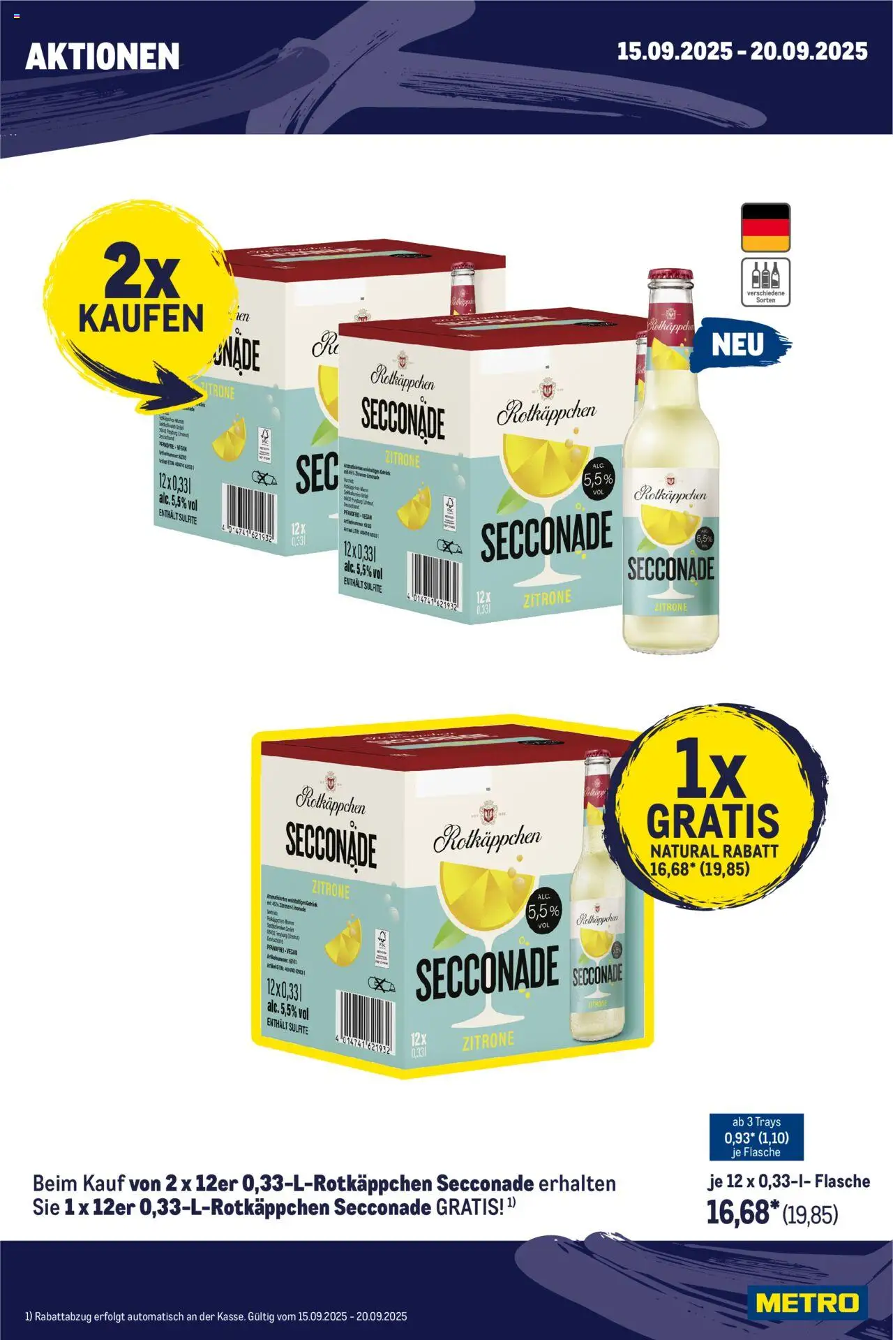 Metro Wochen-Angebote Händler – gültig ab 15.09.2025 | Seite: 3 | Produkte: Zitrone, Rotkäppchen