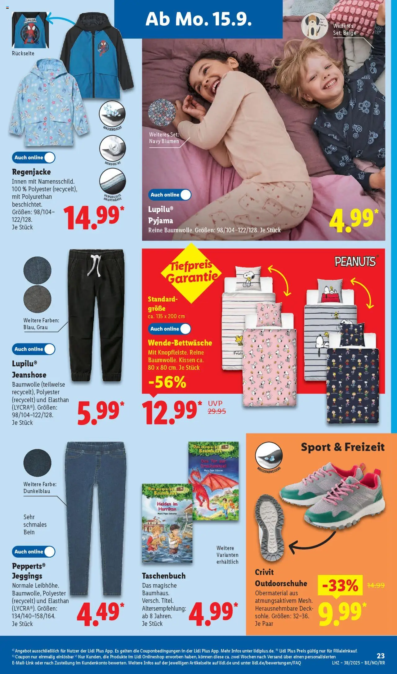 Lidl Prospekt Zossen – gültig ab 15.09.2025 | Seite: 37 | Produkte: Kissen, Osborne, Blumen, Pyjama