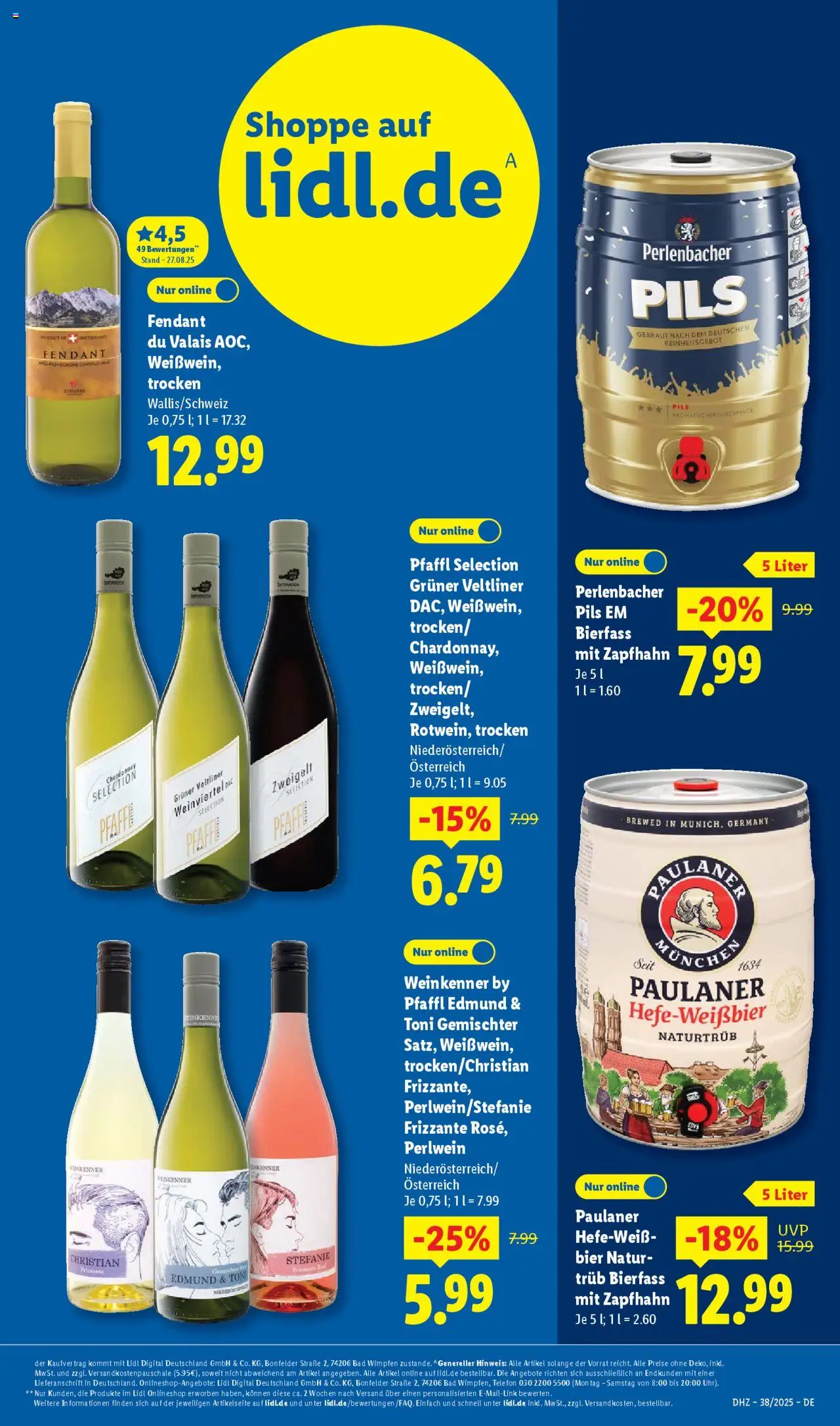 Lidl Prospekt Zossen – gültig ab 15.09.2025 | Seite: 59 | Produkte: Bad, Pils, Telefon, Paulaner
