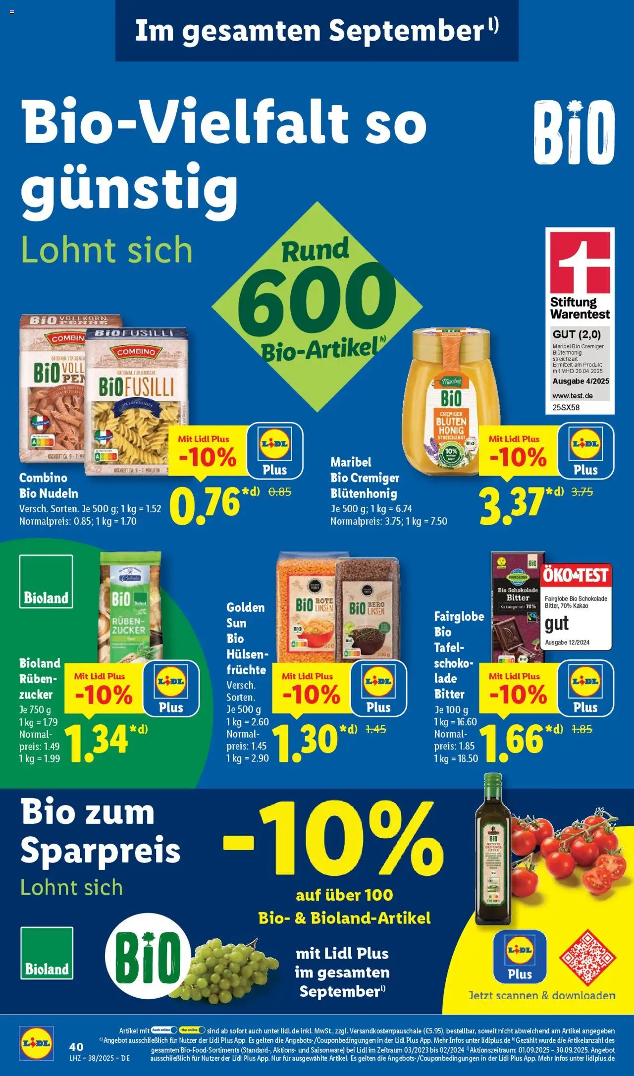 Lidl Prospekt 	 – gültig ab 15.09.2025 | Seite: 60 | Produkte: Schokolade, Zucker, Nudeln
