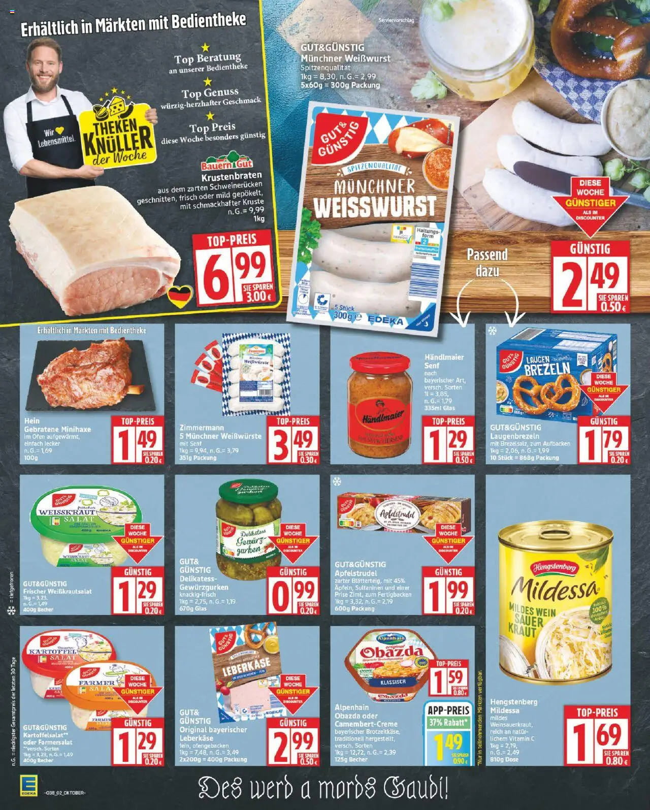 Edeka Prospekt 	 – gültig ab 15.09.2025 | Seite: 2 | Produkte: Ofen, Wein, Gurken, Salat
