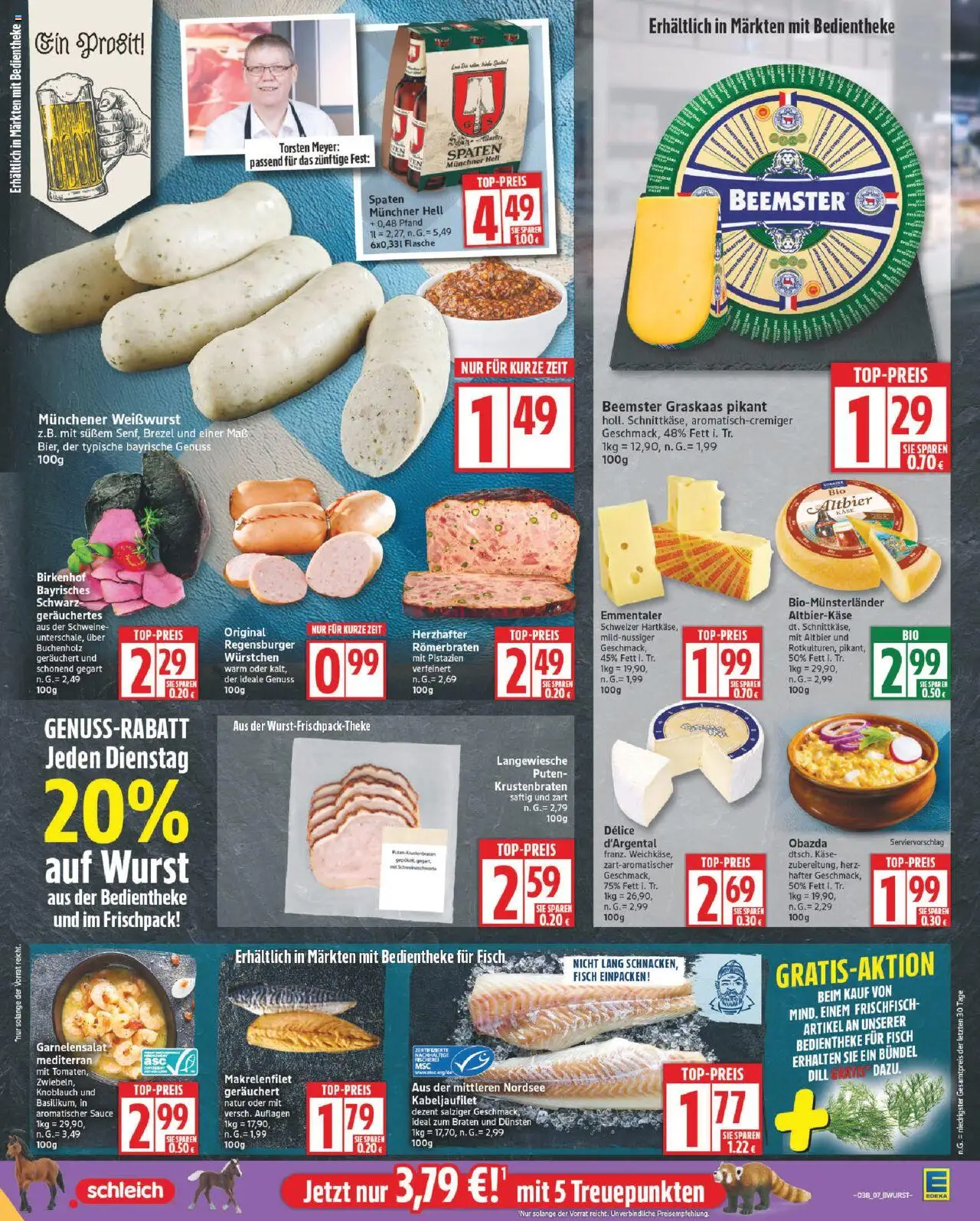 Edeka Prospekt 	 – gültig ab 15.09.2025 | Seite: 7 | Produkte: Käse, Weißwurst, Wurst, Knoblauch