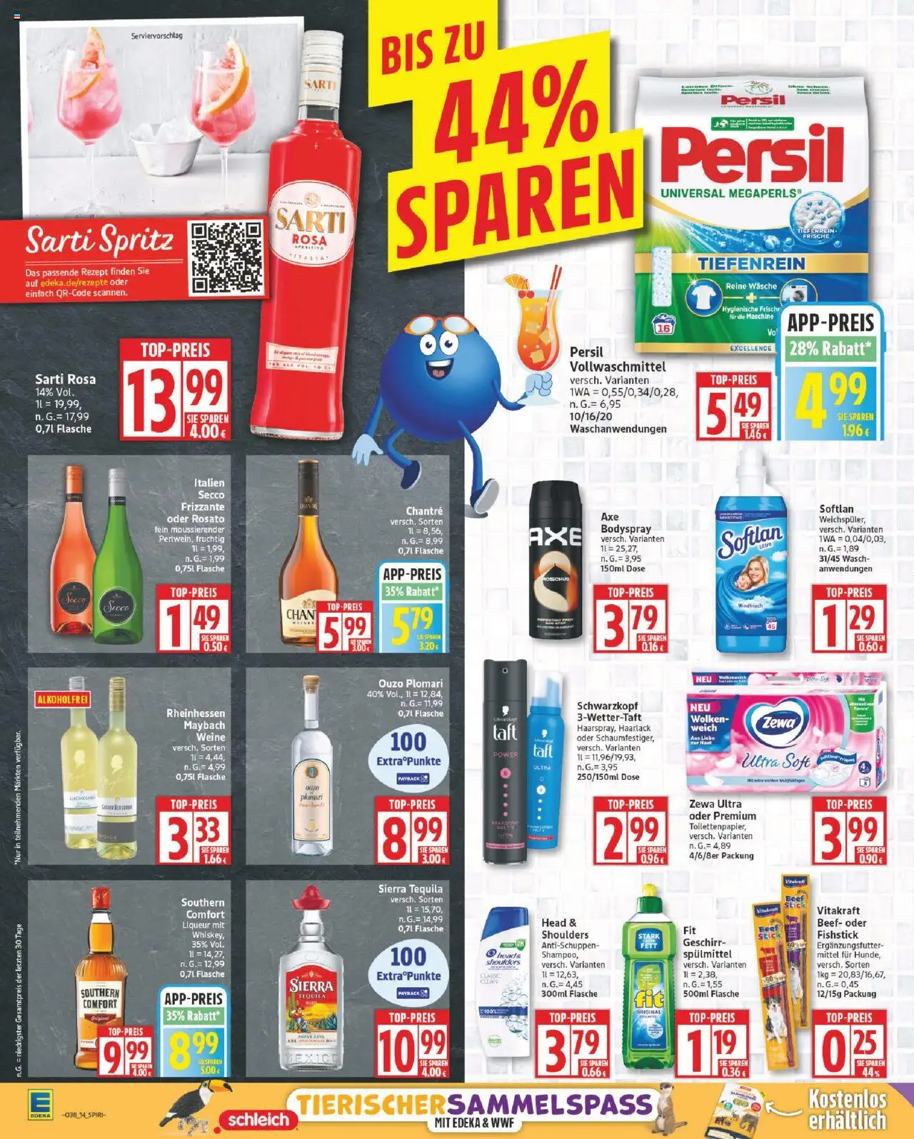 Edeka Prospekt 	 – gültig ab 15.09.2025 | Seite: 14 | Produkte: Ouzo, Shampoo, Chantré, Whiskey