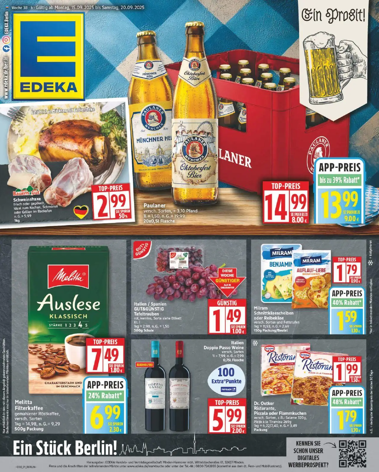 Edeka Prospekt 	 (ab 15.09.2025) » Angebote Online