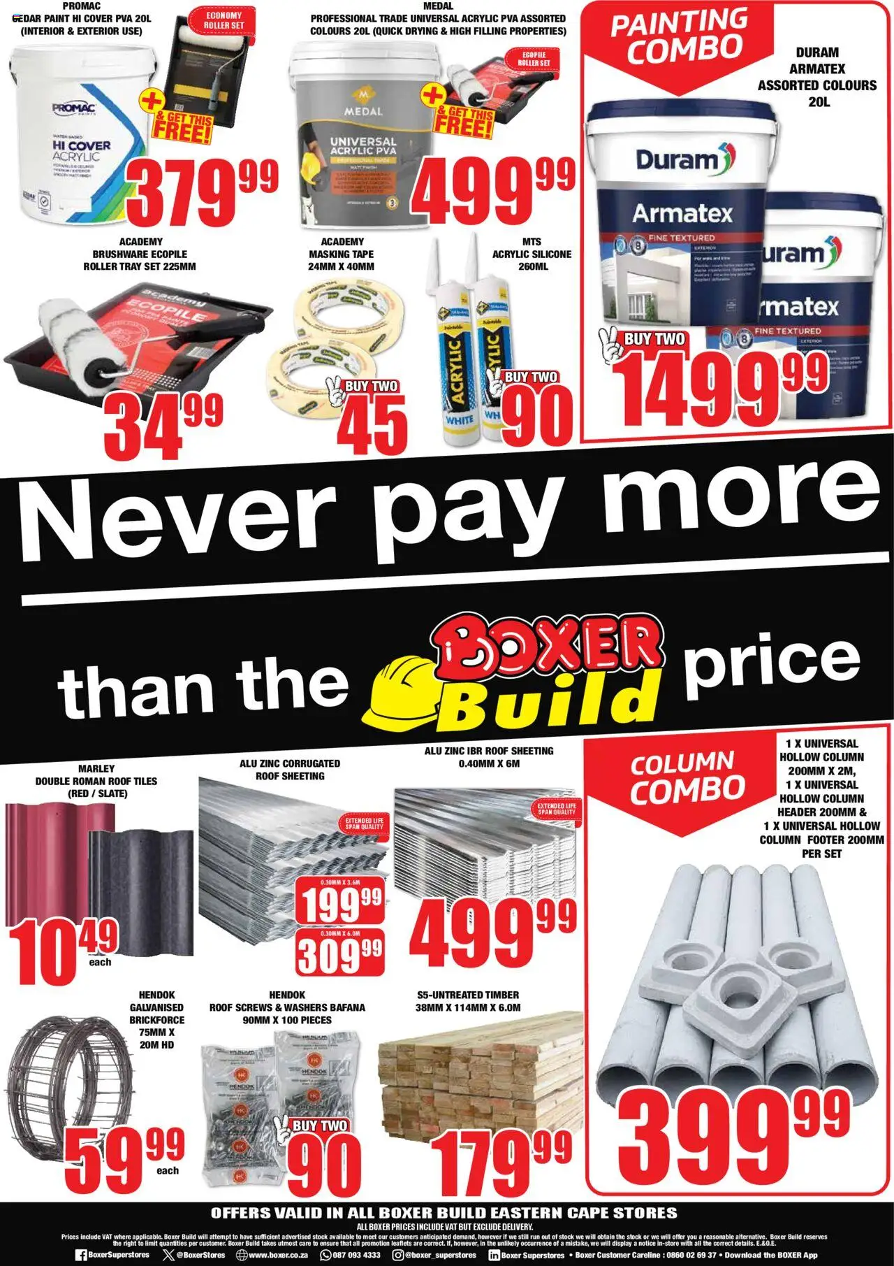 New Boxer catalogue – valid from 08.09.2025 | Page: 2 | Products: Tray, Stock, Silicone, Tape