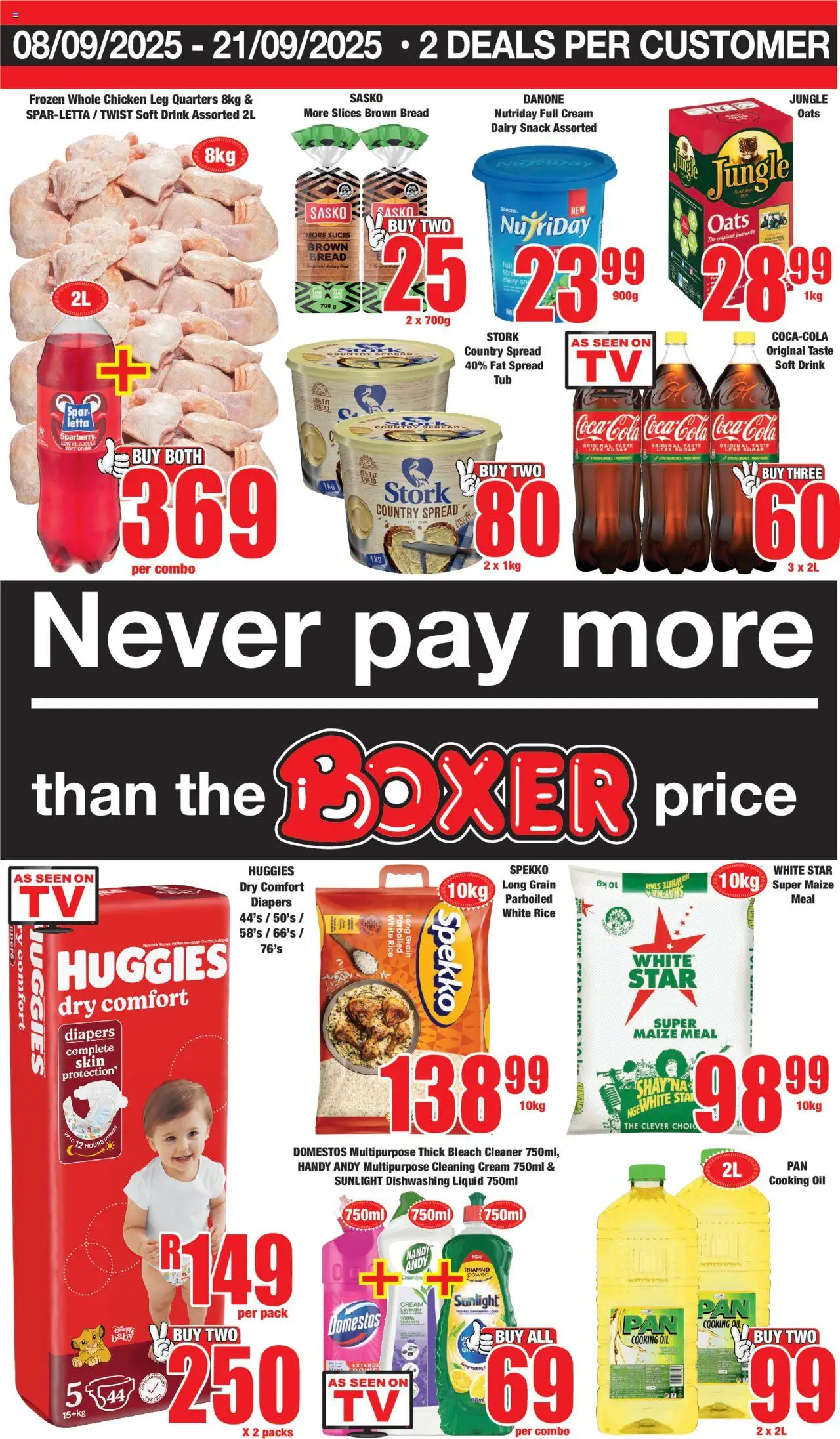 Boxer Eastern Cape Selected Stores – Specials (08/09/2025 – 21/09/2025) Online