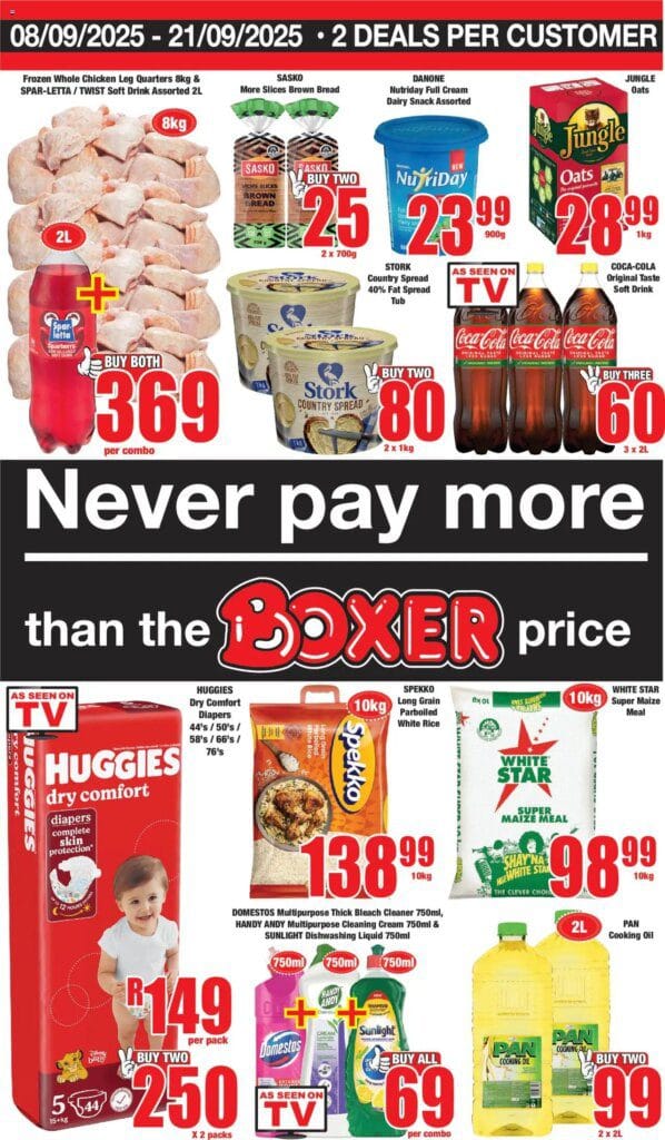 Boxer Eastern Cape – Specials (08/09/2025 – 21/09/2025) Online