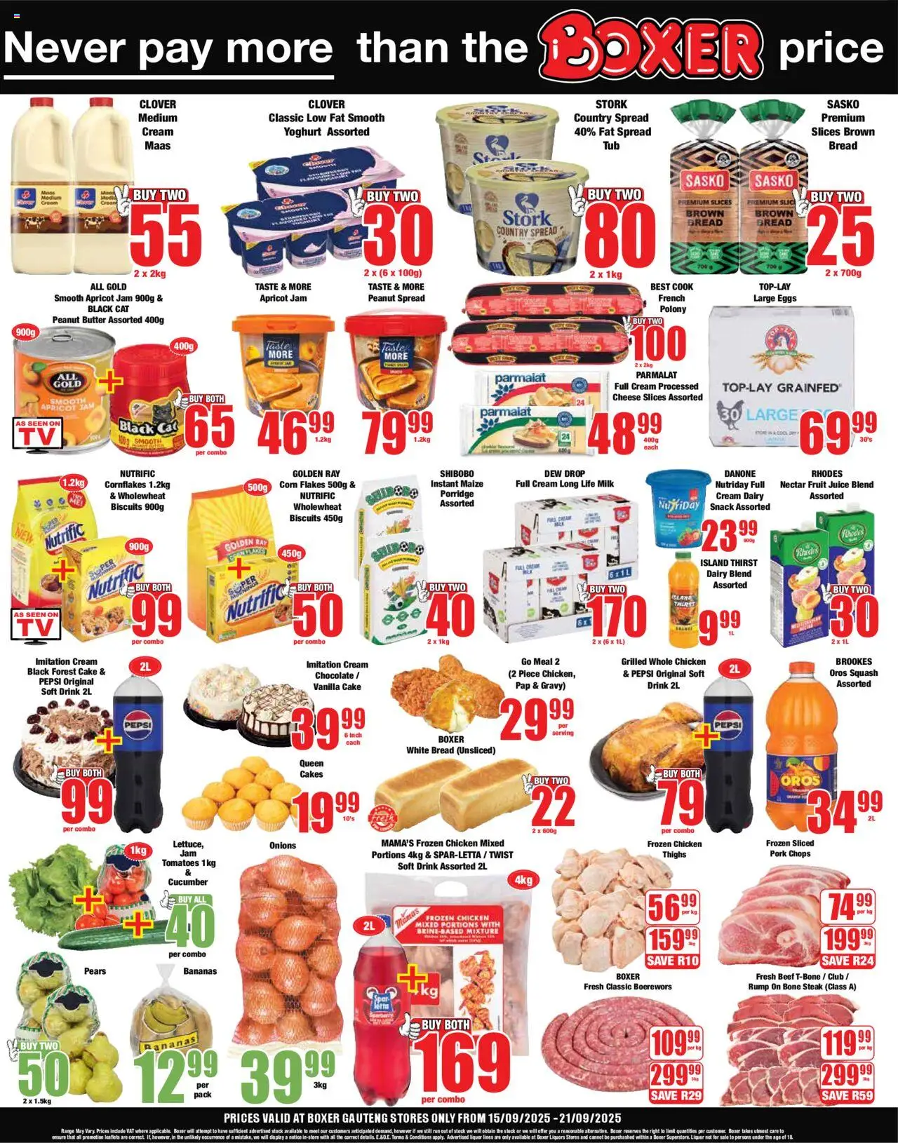 New Boxer catalogue – valid from 15.09.2025 | Page: 2 | Products: Cake, Flakes, Onions, Fruit