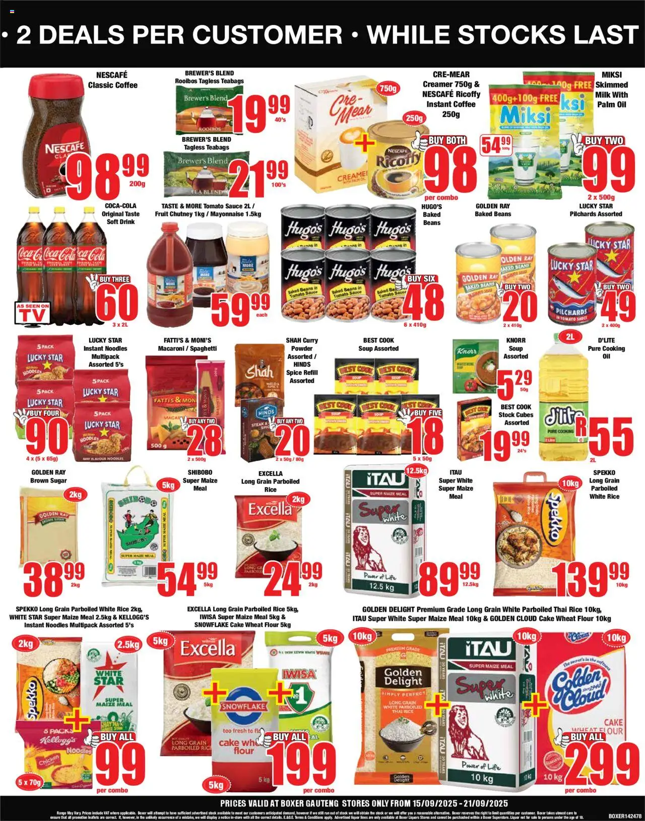New Boxer catalogue – valid from 15.09.2025 | Page: 3 | Products: Oil, Chicken, Stock, Sugar