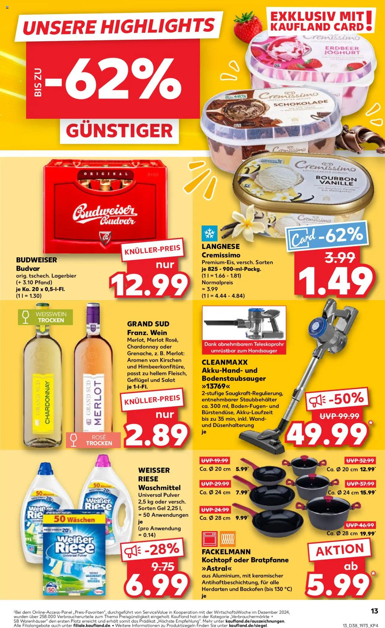 Kaufland Prospekt 	 – gültig ab 18.09.2025 | Seite: 13 | Produkte: Schokolade, Weißwein, Merlot, Kirschen