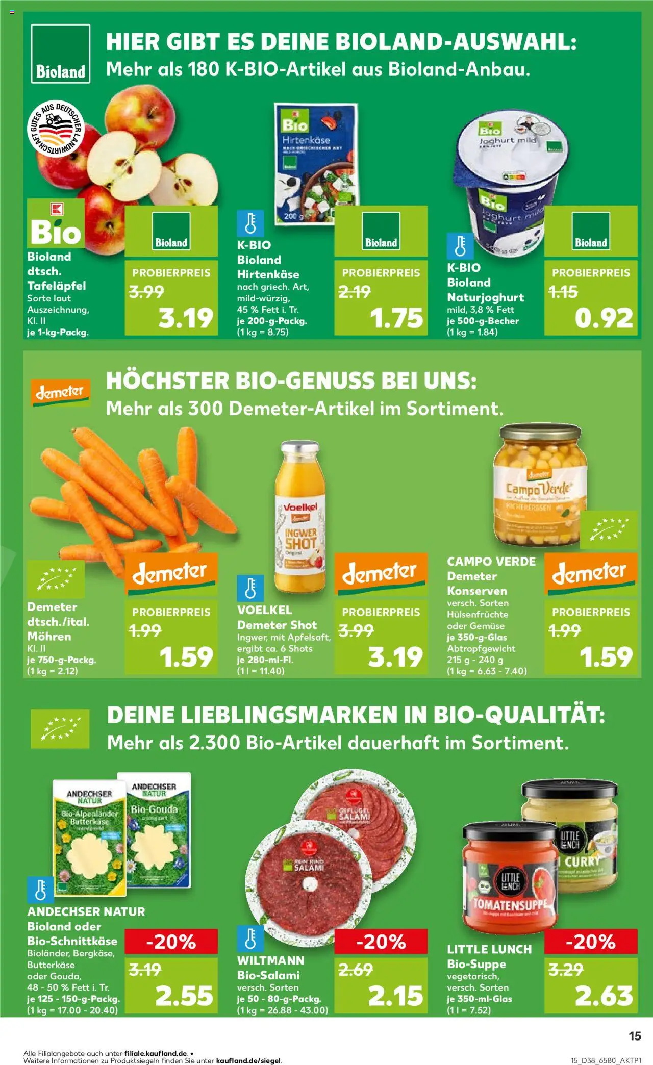 Kaufland Prospekt 	 – gültig ab 18.09.2025 | Seite: 15 | Produkte: Feta, Gouda, Mohren, Salami